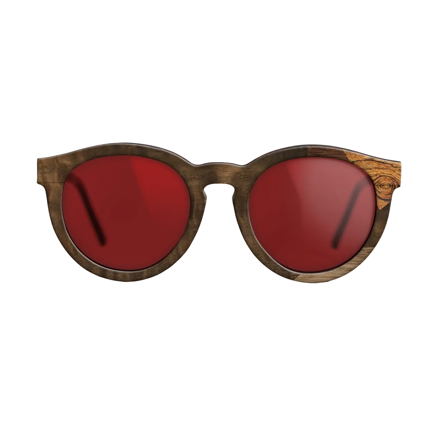 Fumed Eucalyptus,Bocote,Walnut Claro Light,Ziricote Dark Quartered: Mosaic - The Rebel - Round - 1764 - SIRIS wood optic