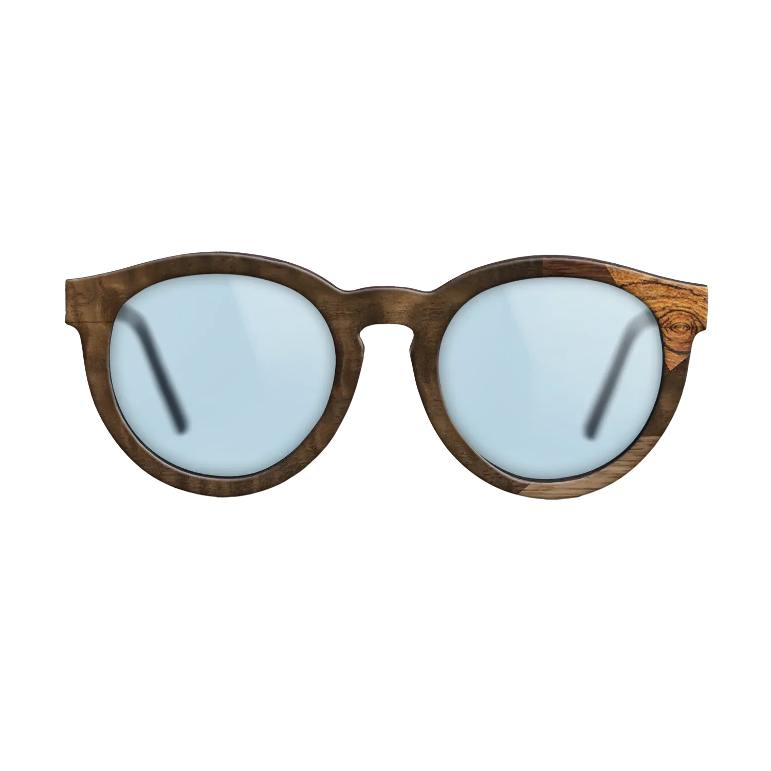 Fumed Eucalyptus,Bocote,Walnut Claro Light,Ziricote Dark Quartered: Mosaic - The Rebel - Round - 1764 - SIRIS wood optic