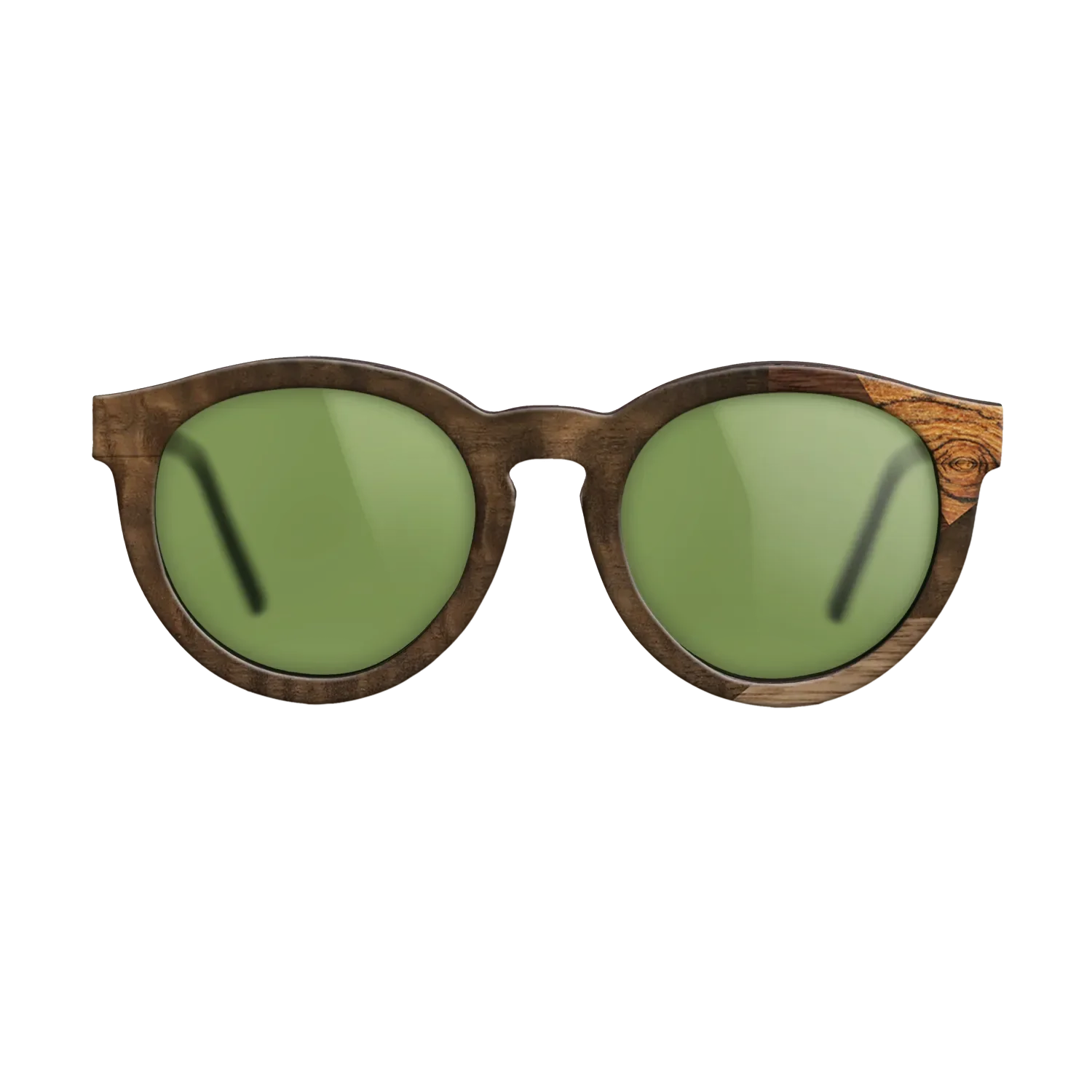 Fumed Eucalyptus,Bocote,Walnut Claro Light,Ziricote Dark Quartered: Mosaic - The Rebel - Round - 1764 - SIRIS wood optic