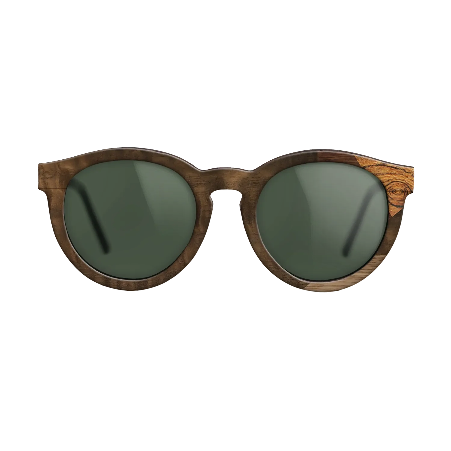 Fumed Eucalyptus,Bocote,Walnut Claro Light,Ziricote Dark Quartered: Mosaic - The Rebel - Round - 1764 - SIRIS wood optic