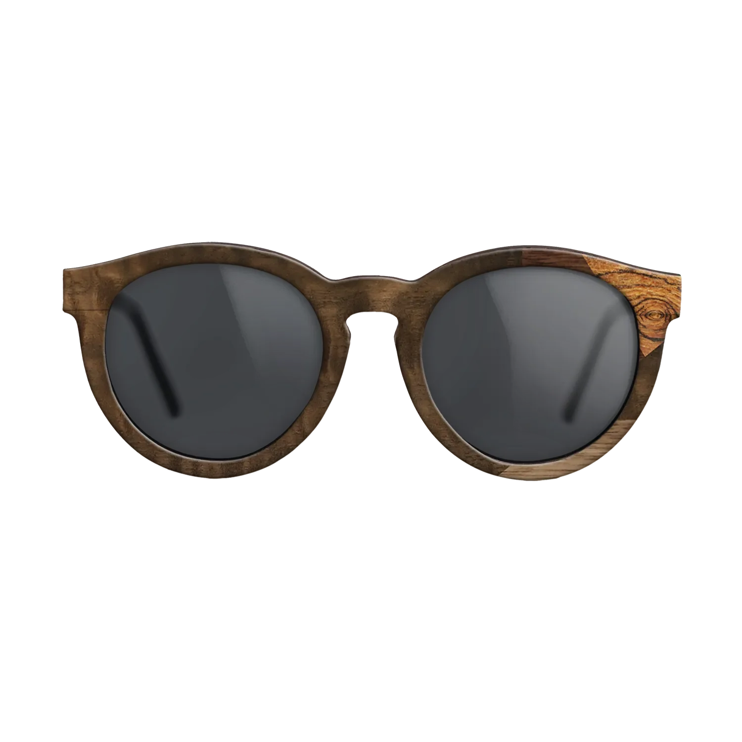 Fumed Eucalyptus,Bocote,Walnut Claro Light,Ziricote Dark Quartered: Mosaic - The Rebel - Round - 1764 - SIRIS wood optic