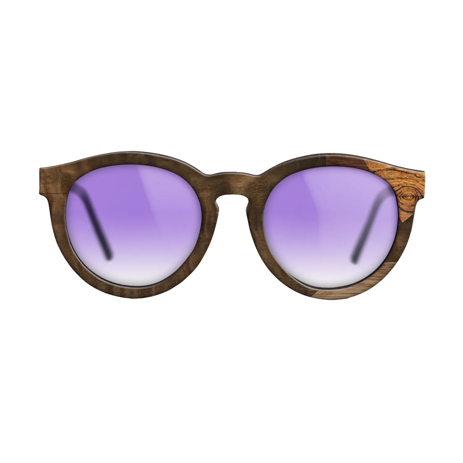 Fumed Eucalyptus,Bocote,Walnut Claro Light,Ziricote Dark Quartered: Mosaic - The Rebel - Round - 1764 - SIRIS wood optic