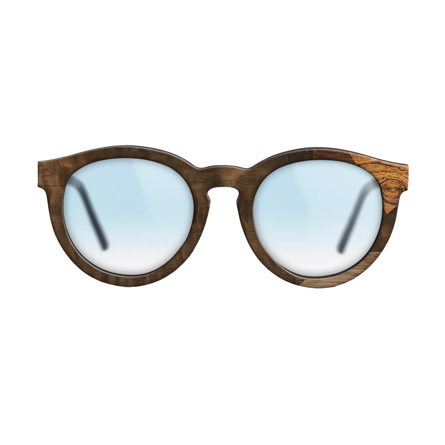 Fumed Eucalyptus,Bocote,Walnut Claro Light,Ziricote Dark Quartered: Mosaic - The Rebel - Round - 1764 - SIRIS wood optic