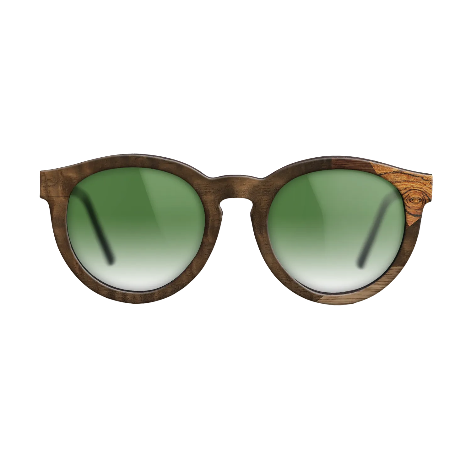 Fumed Eucalyptus,Bocote,Walnut Claro Light,Ziricote Dark Quartered: Mosaic - The Rebel - Round - 1764 - SIRIS wood optic