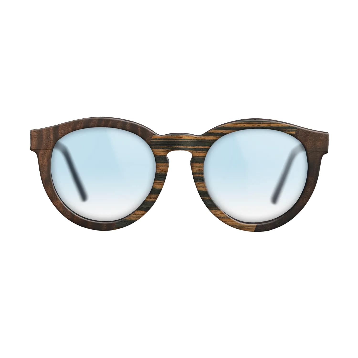 Fumed Eucalyptus,Italian Ebony: Angle Cut - The Rebel - Round - 1548 - SIRIS wood optic