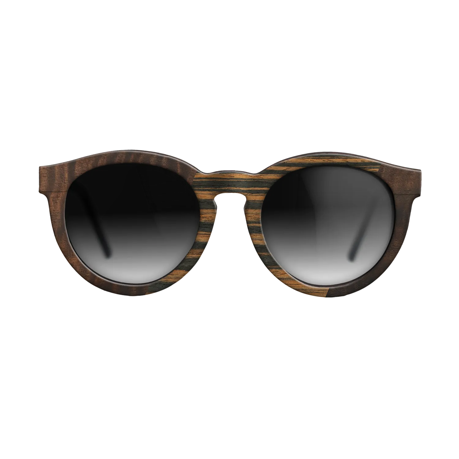 Fumed Eucalyptus,Italian Ebony: Angle Cut - The Rebel - Round - 1548 - SIRIS wood optic