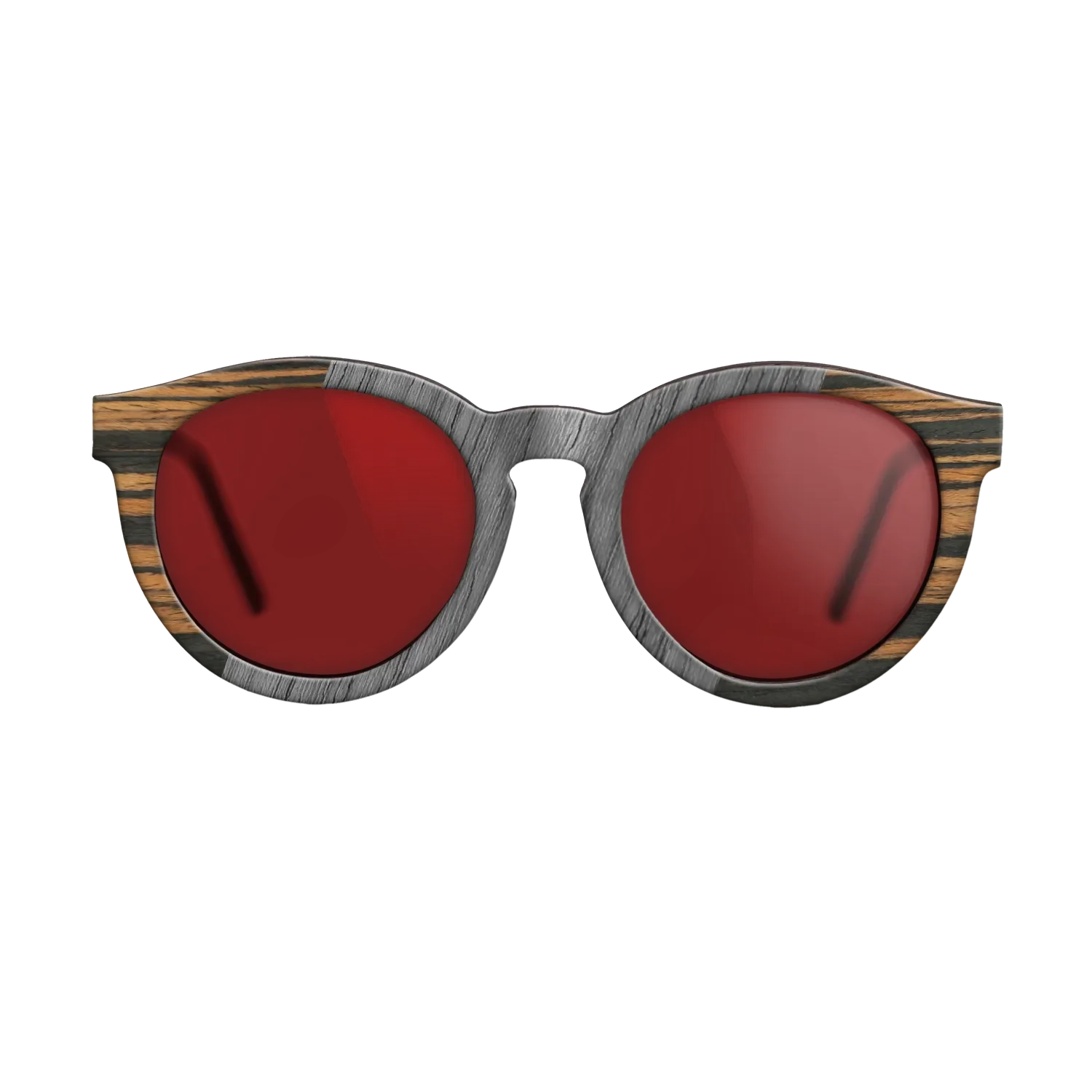 Fumed Eucalyptus,Italian Ebony,Poplar Dyed: Grey: Patch - The Rebel - Round - 946 - SIRIS wood optic
