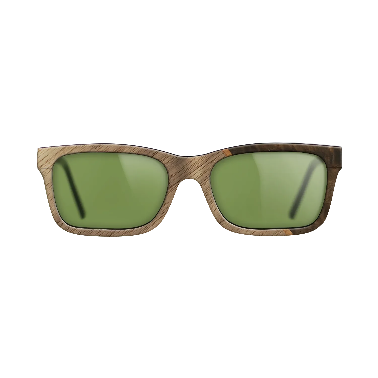 Fumed Eucalyptus,Koa,Walnut: Straight Grain: Angle Cut - The Sage - Rectangle - 1802 - SIRIS wood optic