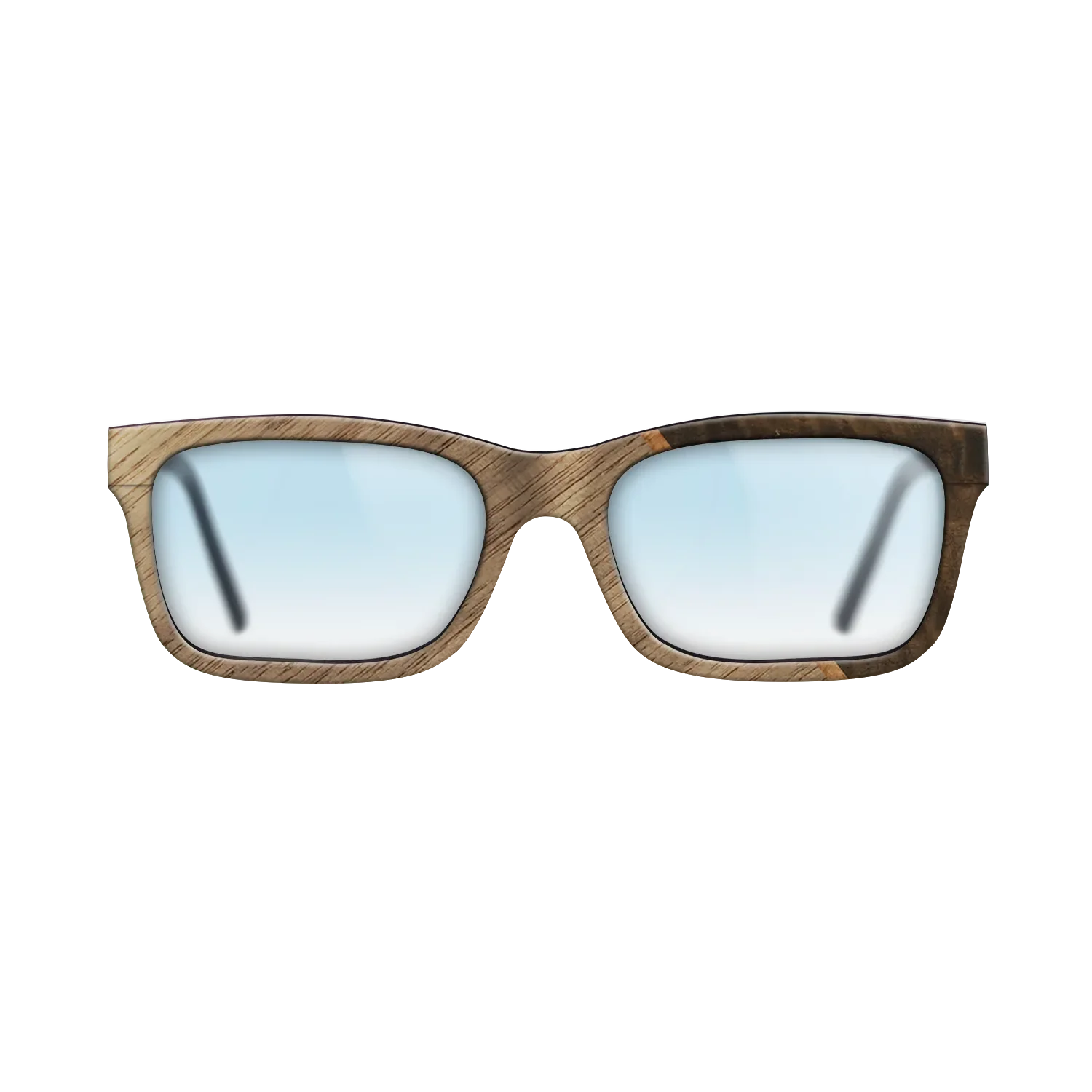 Fumed Eucalyptus,Koa,Walnut: Straight Grain: Angle Cut - The Sage - Rectangle - 1802 - SIRIS wood optic