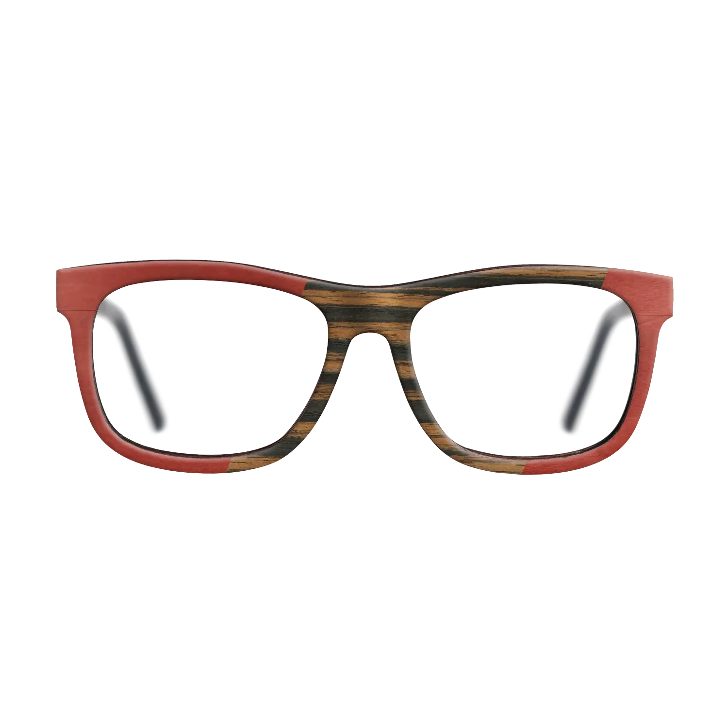 Fumed Eucalyptus,Poplar Dyed: Red,Italian Ebony,Kingwood: Angle Cut - The Hero - Square - SIRIS wood optic