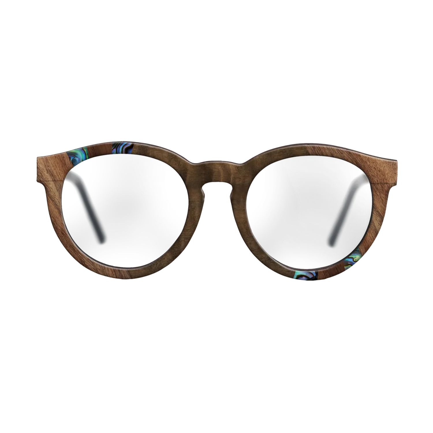 Fumed Oak,Abalone Shell,Walnut Claro Light,Walnut Claro Dark,Fumed Eucalyptus: Fractal - The Rebel - Round - SIRIS wood optic