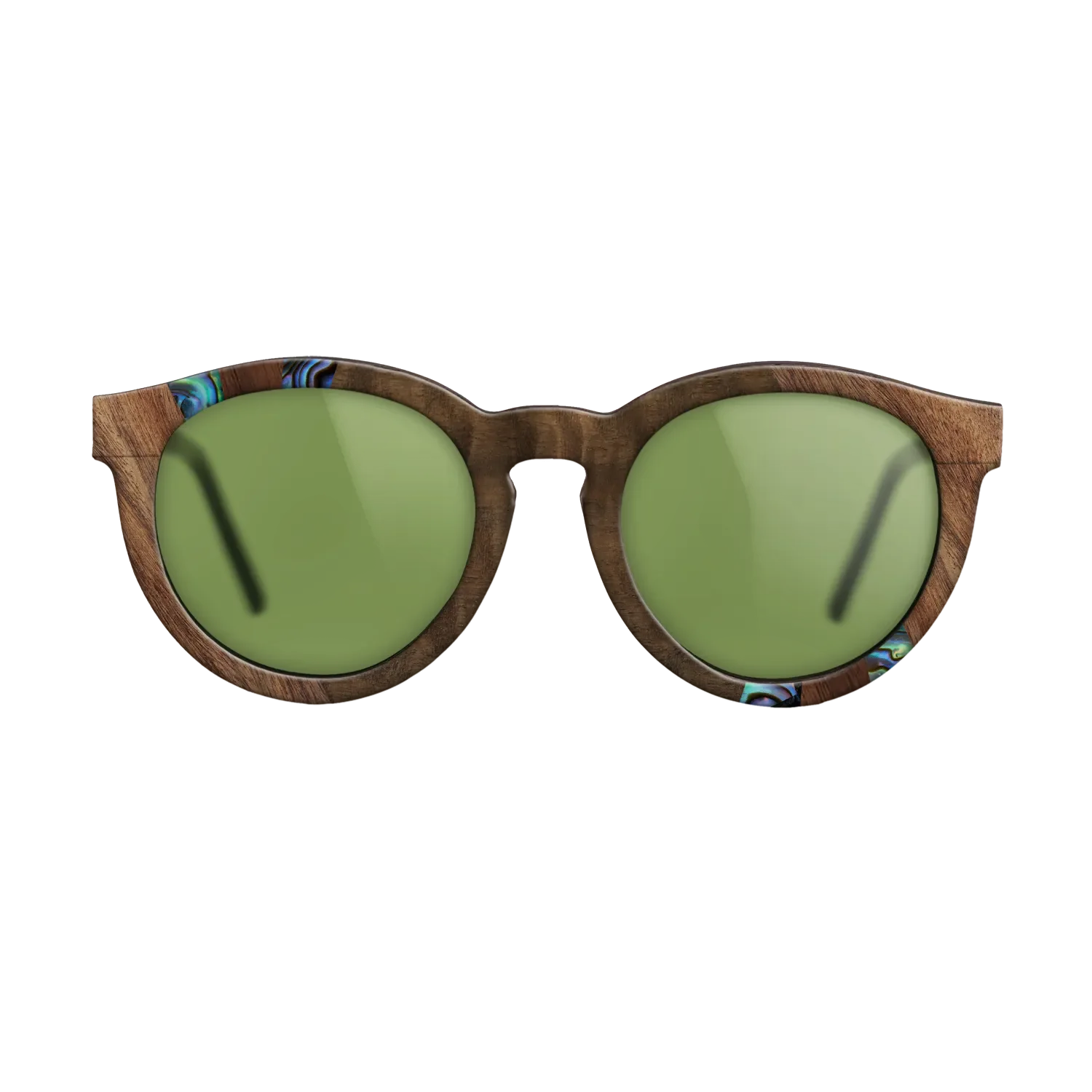 Fumed Oak,Abalone Shell,Walnut Claro Light,Walnut Claro Dark,Fumed Eucalyptus: Fractal - The Rebel - Round - SIRIS wood optic