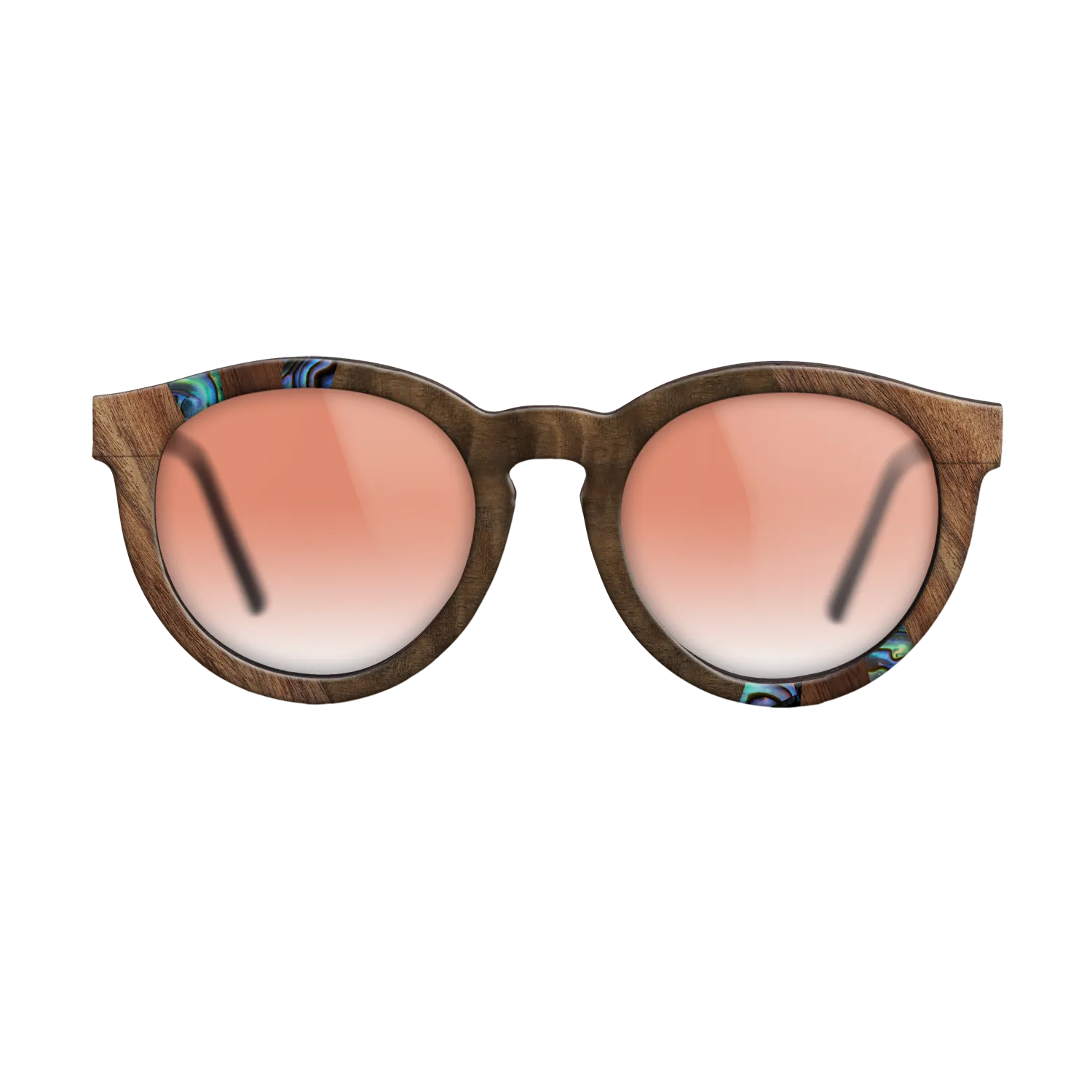 Fumed Oak,Abalone Shell,Walnut Claro Light,Walnut Claro Dark,Fumed Eucalyptus: Fractal - The Rebel - Round - SIRIS wood optic