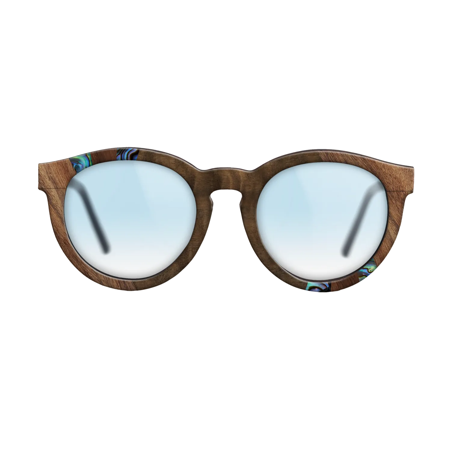 Fumed Oak,Abalone Shell,Walnut Claro Light,Walnut Claro Dark,Fumed Eucalyptus: Fractal - The Rebel - Round - SIRIS wood optic