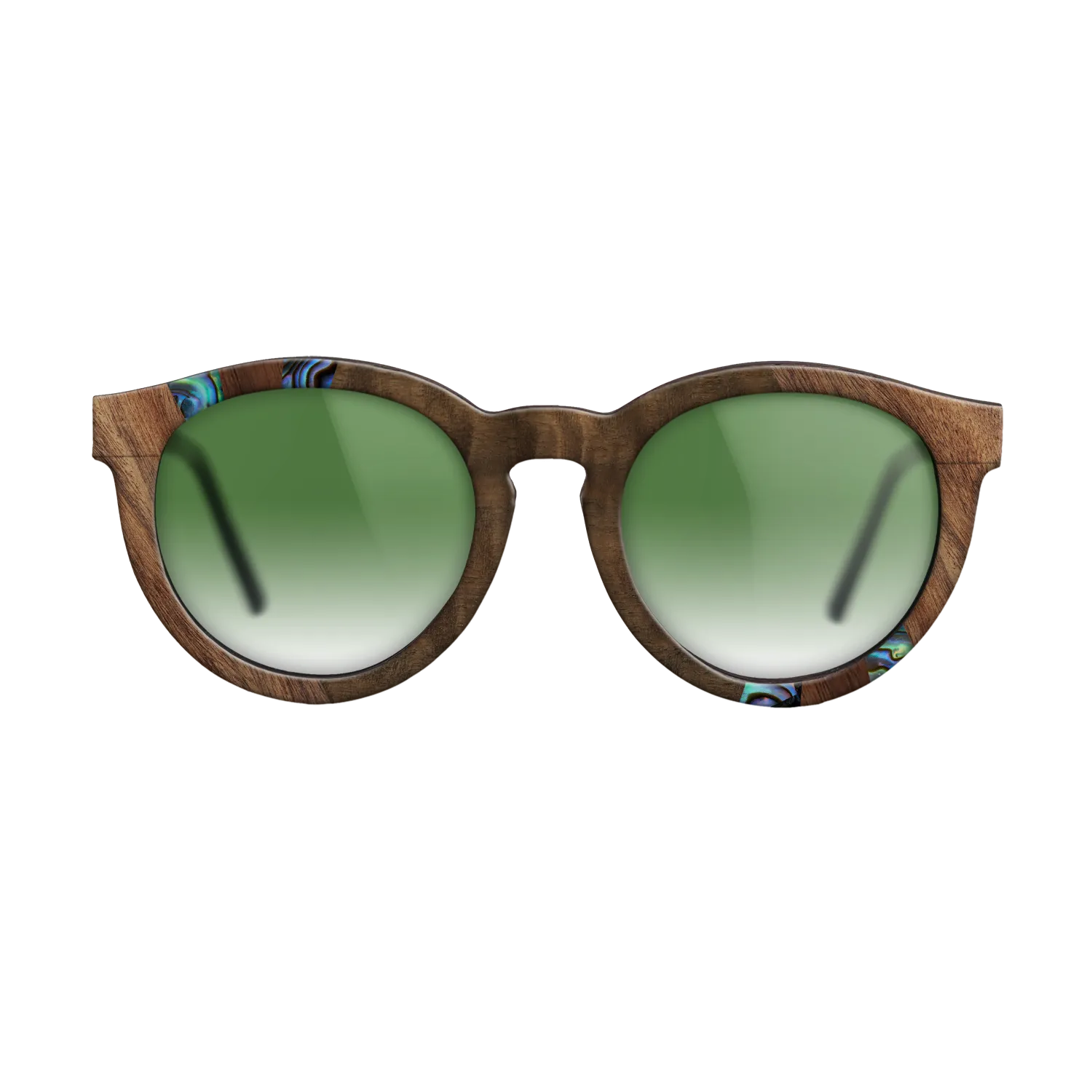 Fumed Oak,Abalone Shell,Walnut Claro Light,Walnut Claro Dark,Fumed Eucalyptus: Fractal - The Rebel - Round - SIRIS wood optic