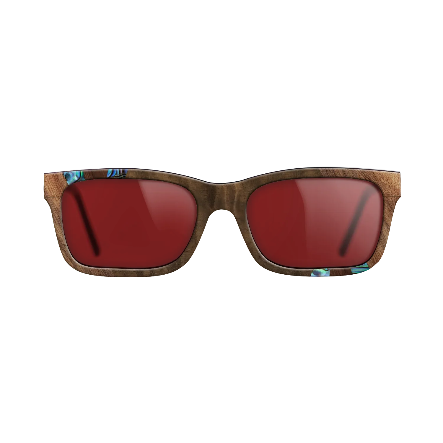 Fumed Oak,Abalone Shell,Walnut Claro Light,Walnut Claro Dark,Fumed Eucalyptus: Fractal - The Sage - Rectangle - SIRIS wood optic