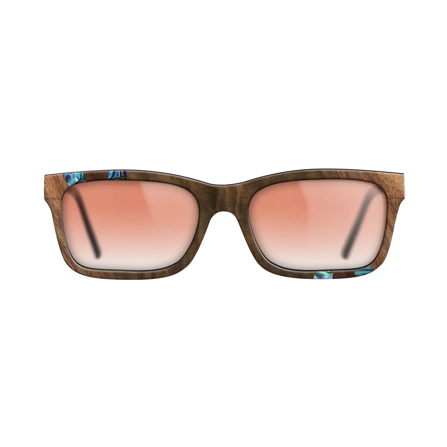 Fumed Oak,Abalone Shell,Walnut Claro Light,Walnut Claro Dark,Fumed Eucalyptus: Fractal - The Sage - Rectangle - SIRIS wood optic