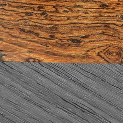 Fumed Oak,Bocote,Poplar Dyed: Grey,Fumed Eucalyptus: Patch - The Hero - Square - SIRIS wood optic
