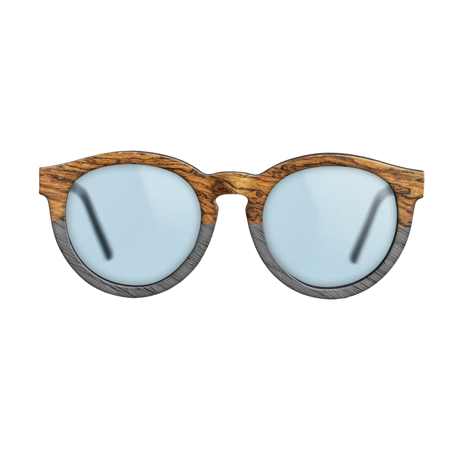 Fumed Oak,Bocote,Poplar Dyed: Grey,Fumed Eucalyptus: Patch - The Rebel - Round - SIRIS wood optic