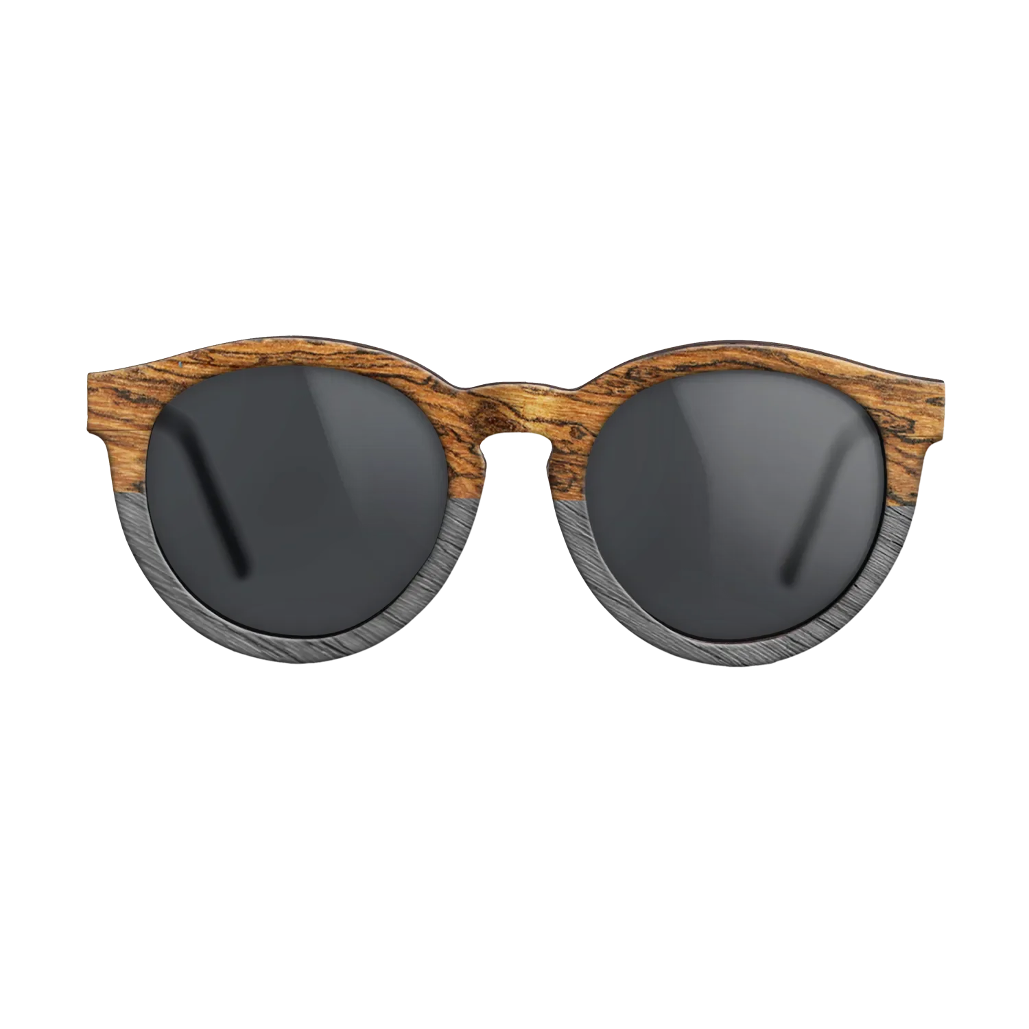 Fumed Oak,Bocote,Poplar Dyed: Grey,Fumed Eucalyptus: Patch - The Rebel - Round - SIRIS wood optic