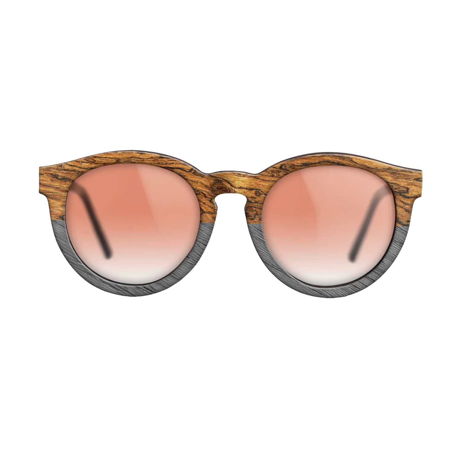Fumed Oak,Bocote,Poplar Dyed: Grey,Fumed Eucalyptus: Patch - The Rebel - Round - SIRIS wood optic