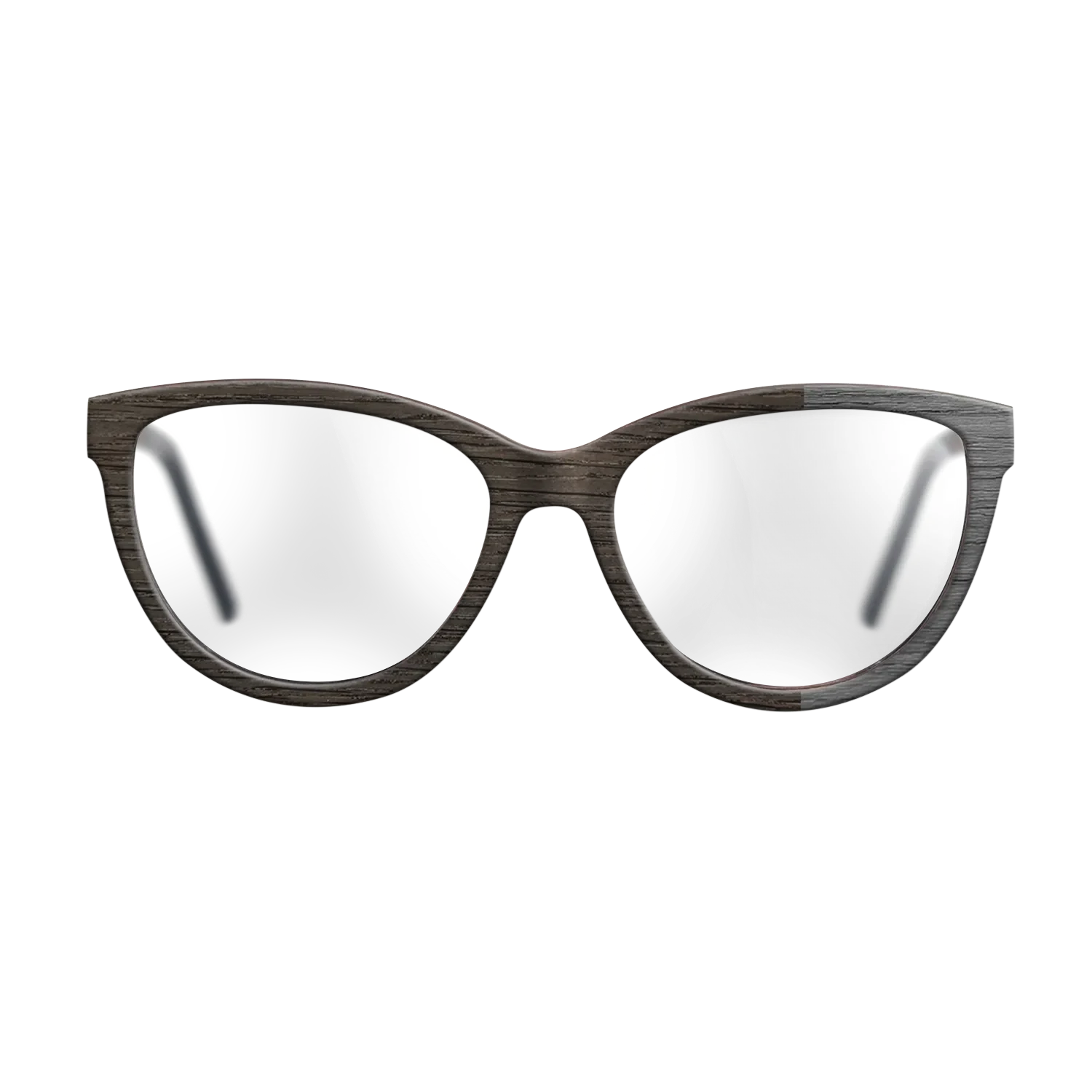 Fumed Oak, Dyed Poplar: Grey: DiCut Noir - The Maiden - Cateye - SIRIS wood optic