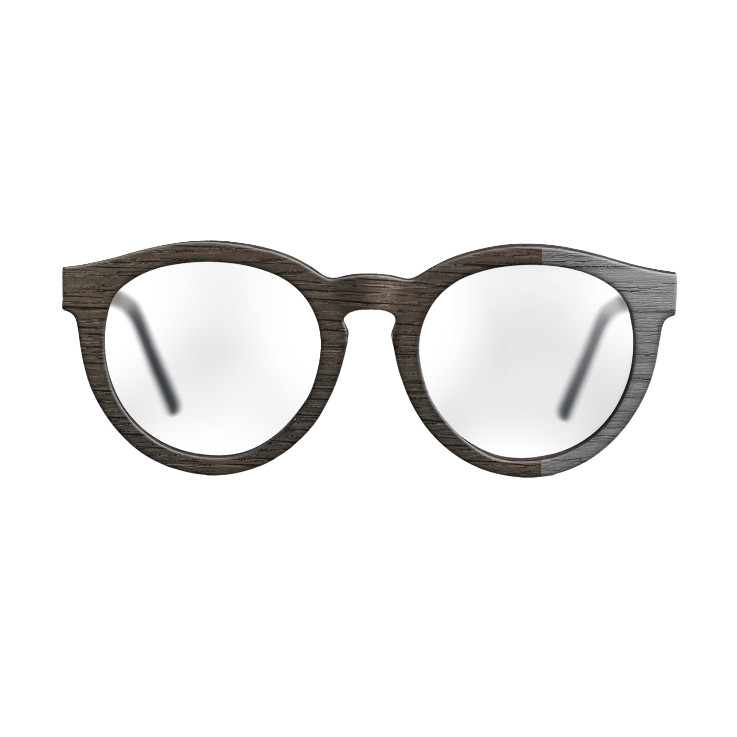 Fumed Oak, Dyed Poplar: Grey: DiCut Noir  - The Rebel - Round - SIRIS wood optic