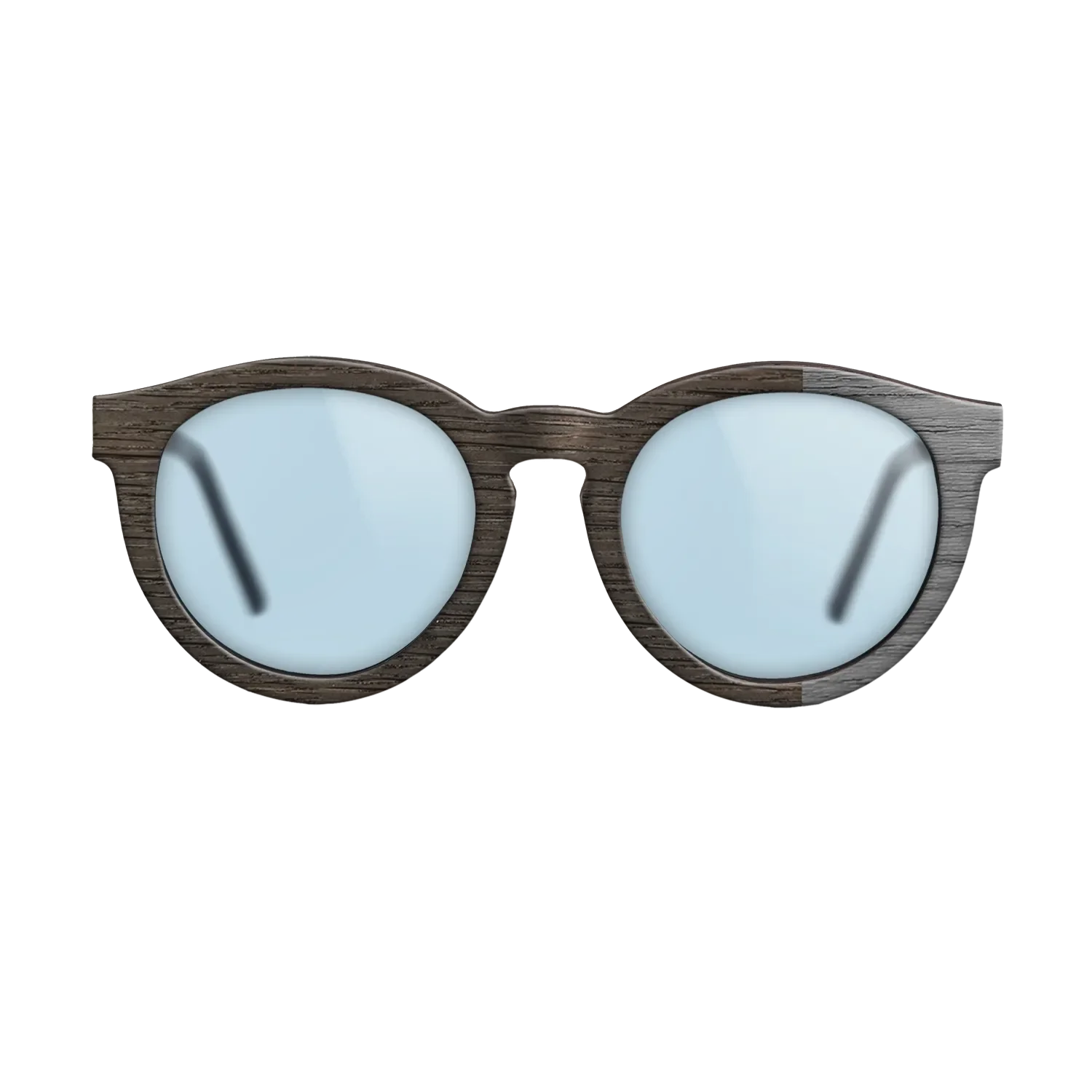 Fumed Oak, Dyed Poplar: Grey: DiCut Noir  - The Rebel - Round - SIRIS wood optic