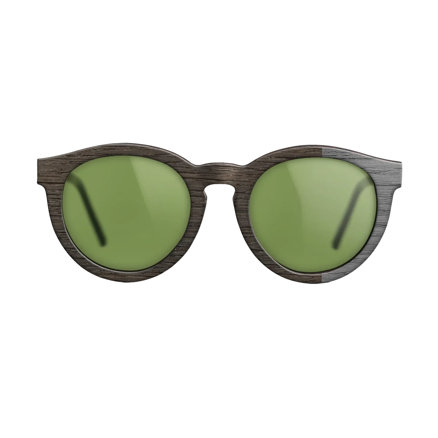Fumed Oak, Dyed Poplar: Grey: DiCut Noir  - The Rebel - Round - SIRIS wood optic