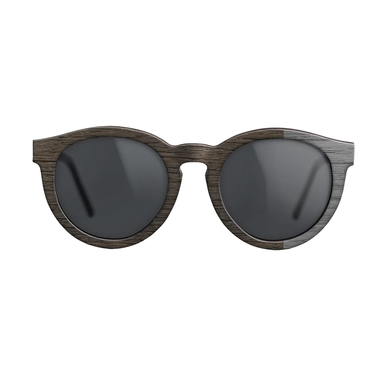 Fumed Oak, Dyed Poplar: Grey: DiCut Noir  - The Rebel - Round - SIRIS wood optic