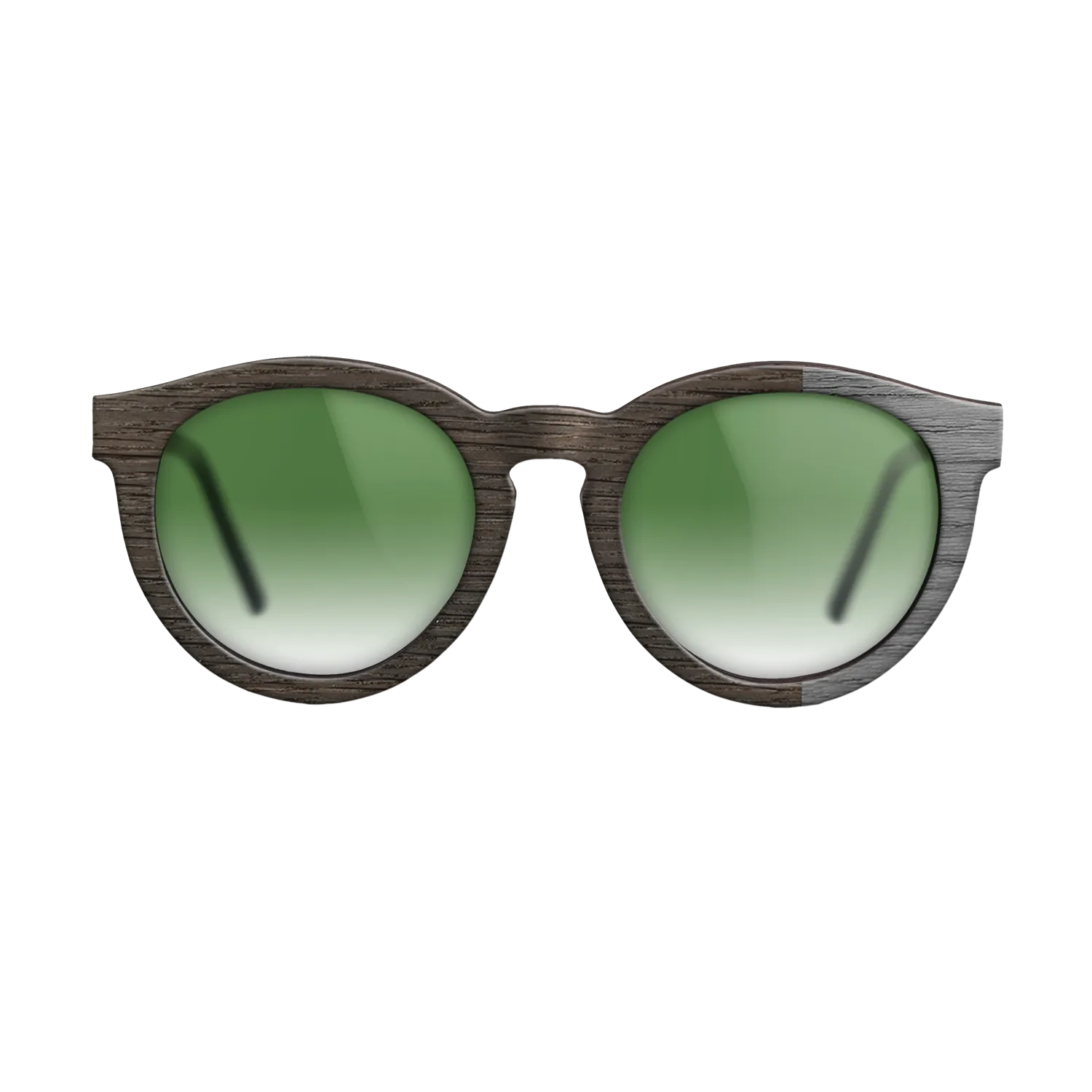 Fumed Oak, Dyed Poplar: Grey: DiCut Noir  - The Rebel - Round - SIRIS wood optic
