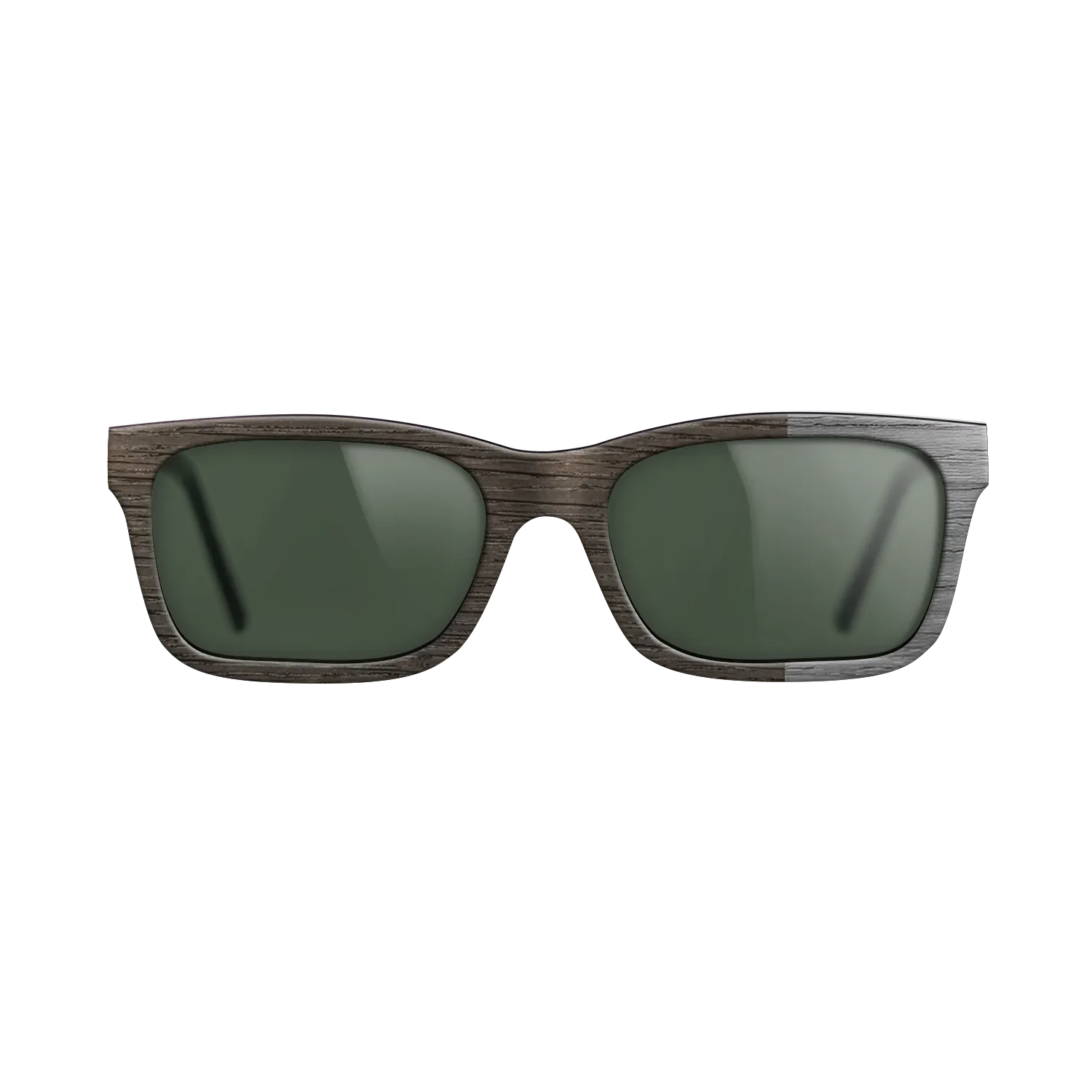 Fumed Oak, Dyed Poplar: Grey: DiCut Noir - The Sage - Rectangle - SIRIS wood optic