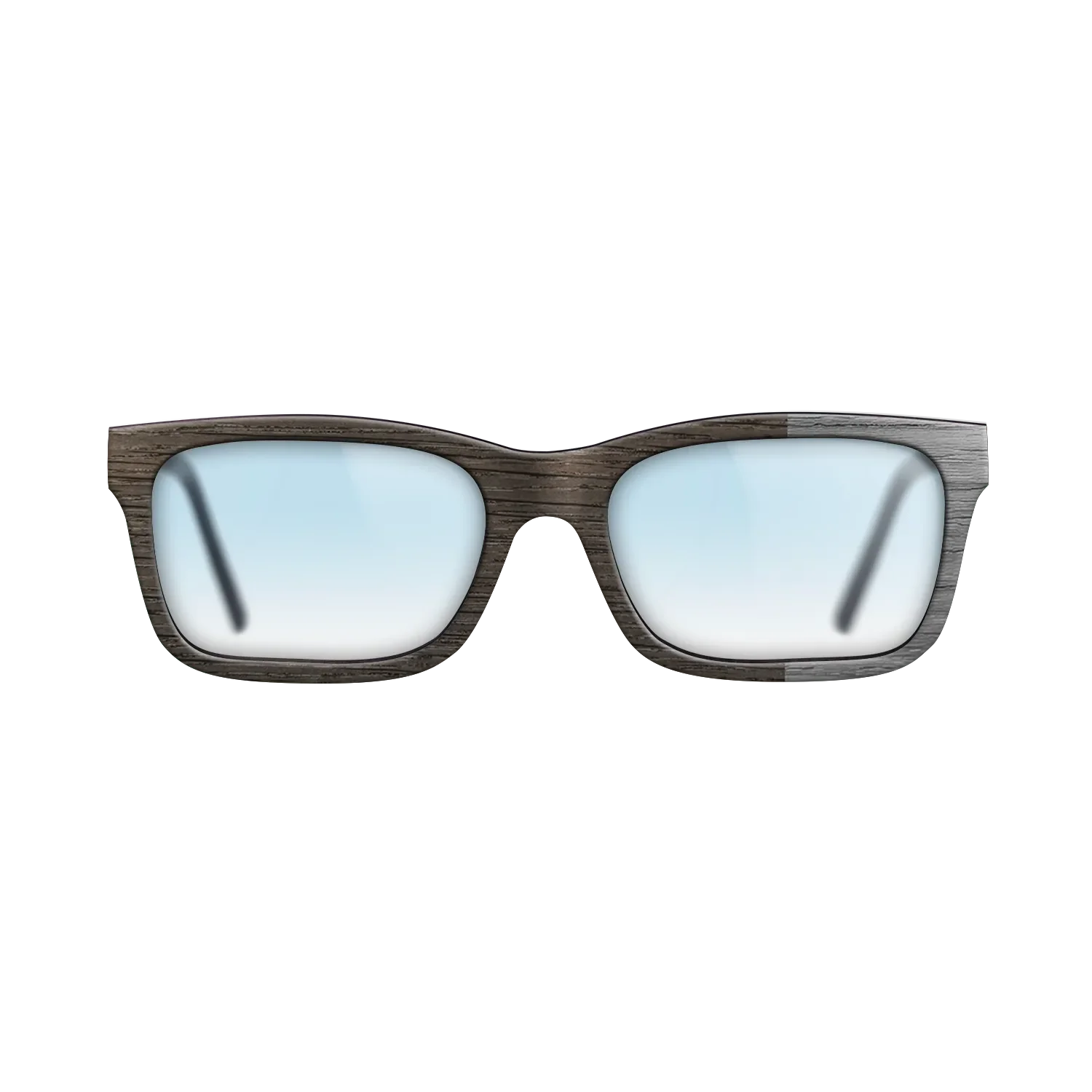 Fumed Oak, Dyed Poplar: Grey: DiCut Noir - The Sage - Rectangle - SIRIS wood optic