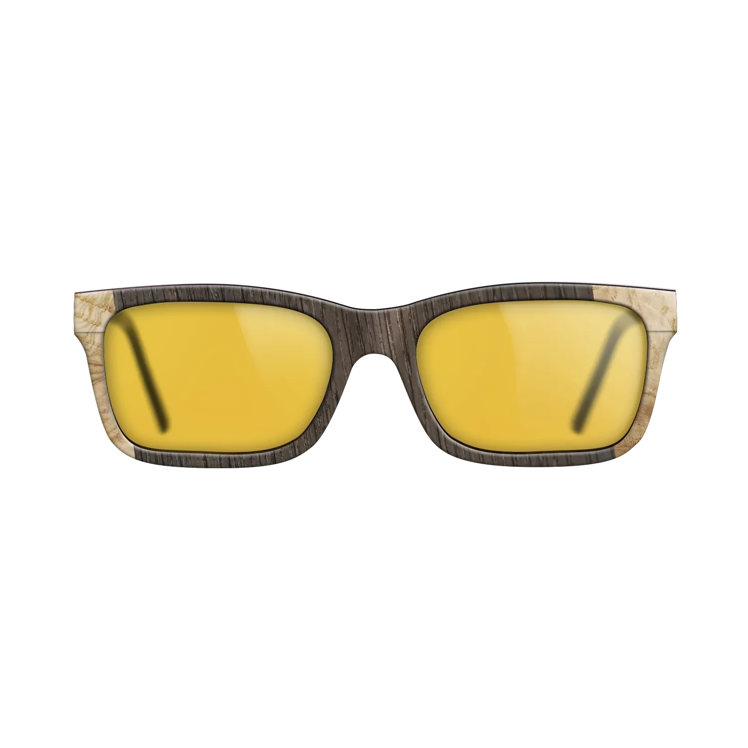 Fumed Oak,Italian Ebony,Olive Burl: Angle Cut - The Sage - Rectangle - SIRIS wood optic