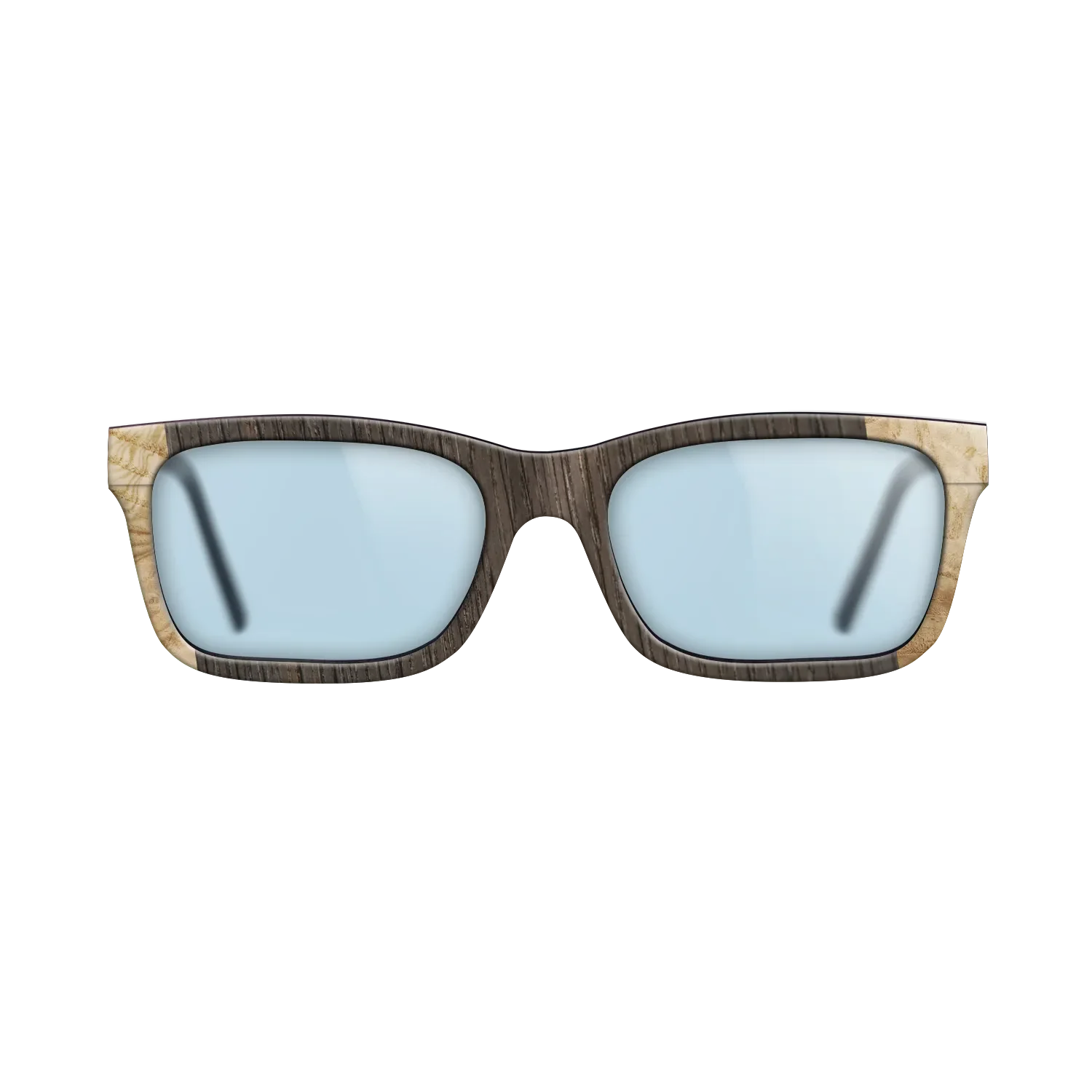 Fumed Oak,Italian Ebony,Olive Burl: Angle Cut - The Sage - Rectangle - SIRIS wood optic
