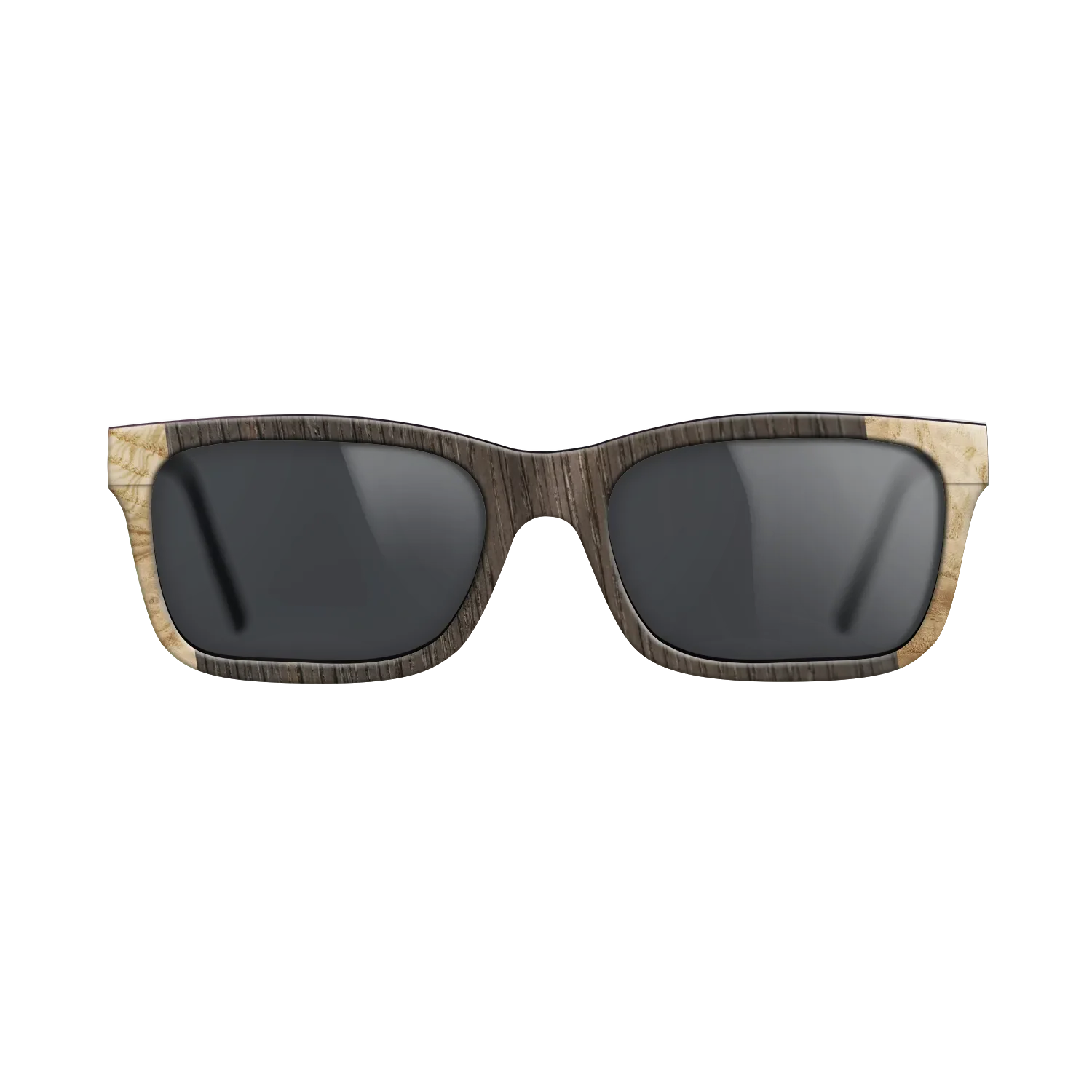 Fumed Oak,Italian Ebony,Olive Burl: Angle Cut - The Sage - Rectangle - SIRIS wood optic