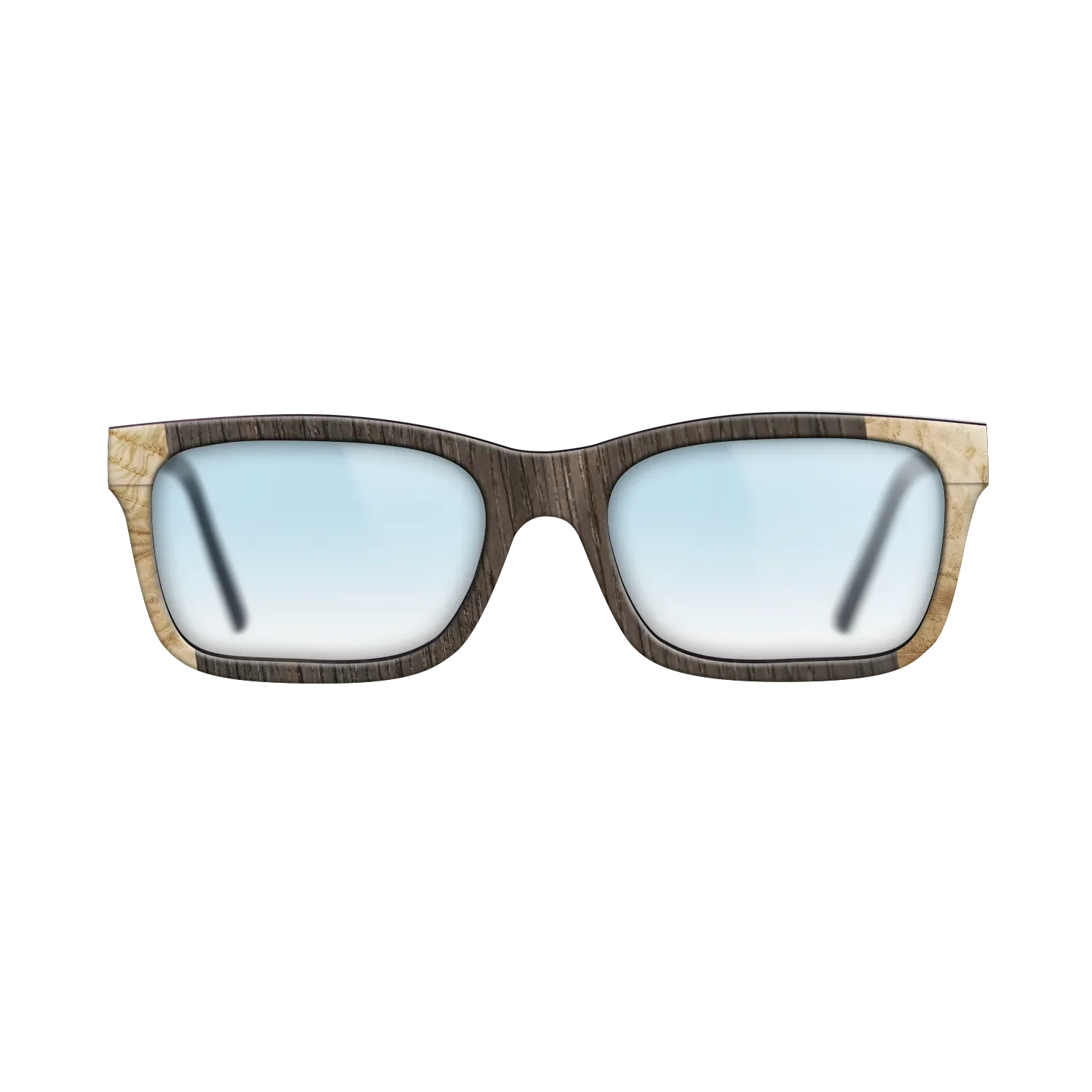 Fumed Oak,Italian Ebony,Olive Burl: Angle Cut - The Sage - Rectangle - SIRIS wood optic