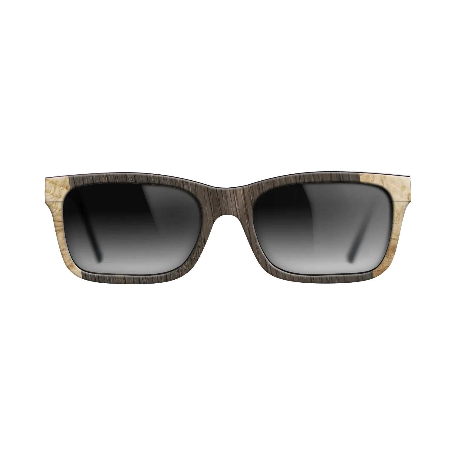 Fumed Oak,Italian Ebony,Olive Burl: Angle Cut - The Sage - Rectangle - SIRIS wood optic
