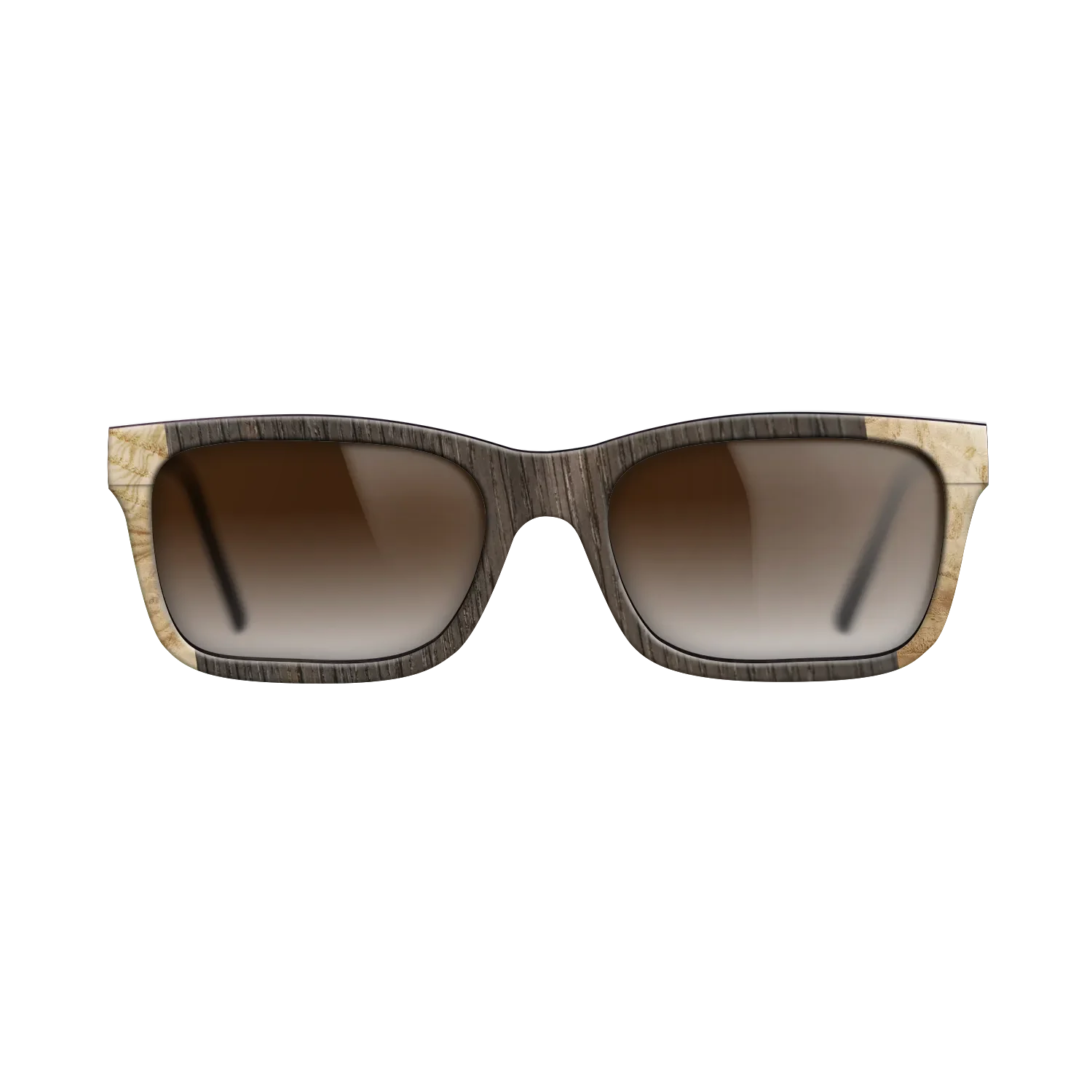 Fumed Oak,Italian Ebony,Olive Burl: Angle Cut - The Sage - Rectangle - SIRIS wood optic