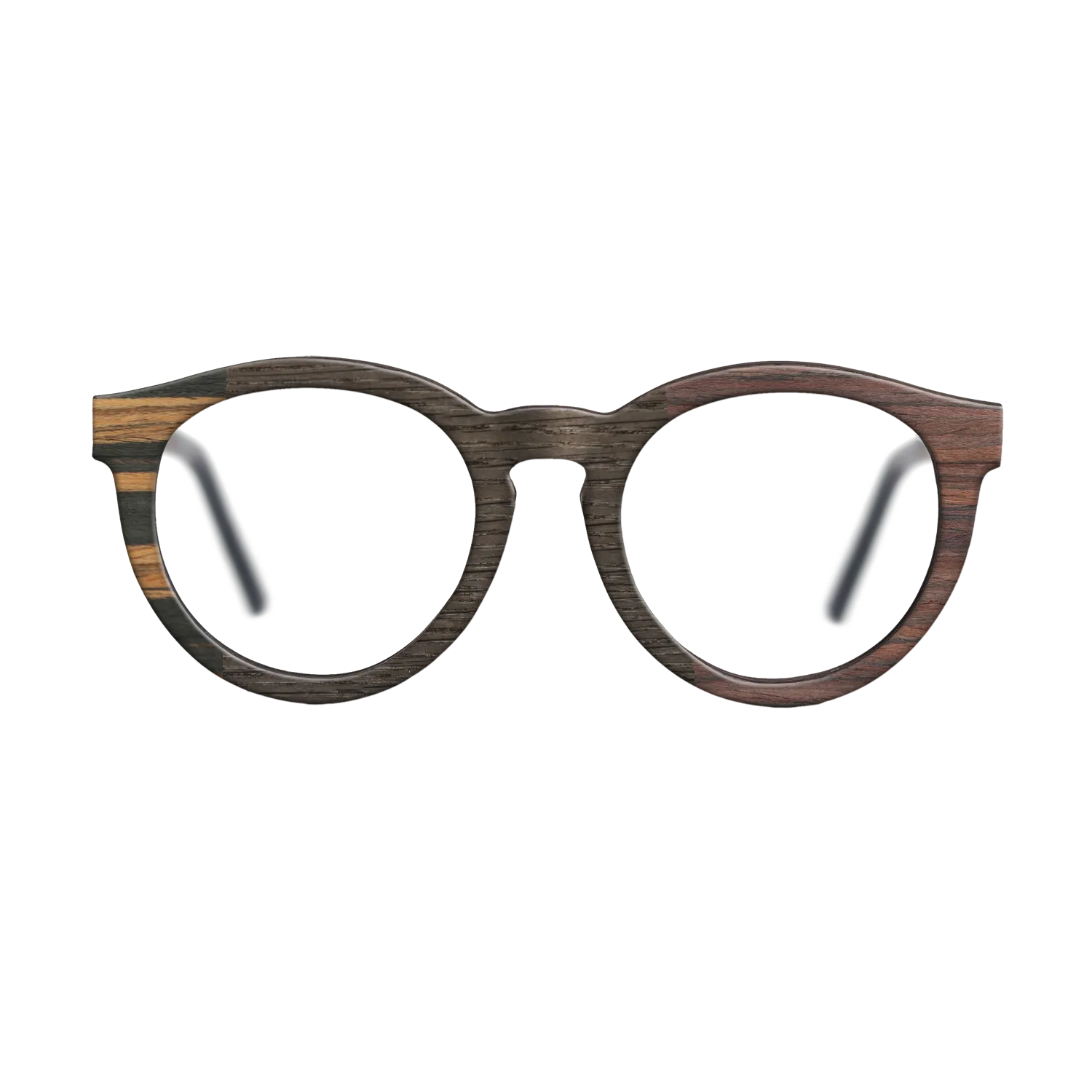 Fumed Oak,Italian Ebony,Rosewood Reconstituted,Poplar Dyed: Red: Patch - The Rebel - Round - 1866 - SIRIS wood optic