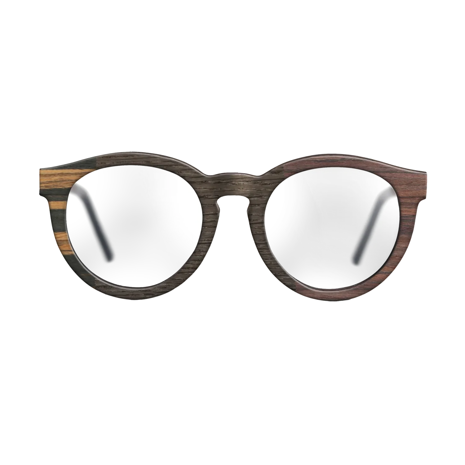 Fumed Oak,Italian Ebony,Rosewood Reconstituted,Poplar Dyed: Red: Patch - The Rebel - Round - 1866 - SIRIS wood optic