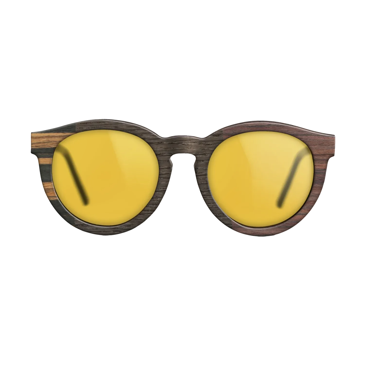 Fumed Oak,Italian Ebony,Rosewood Reconstituted,Poplar Dyed: Red: Patch - The Rebel - Round - 1866 - SIRIS wood optic