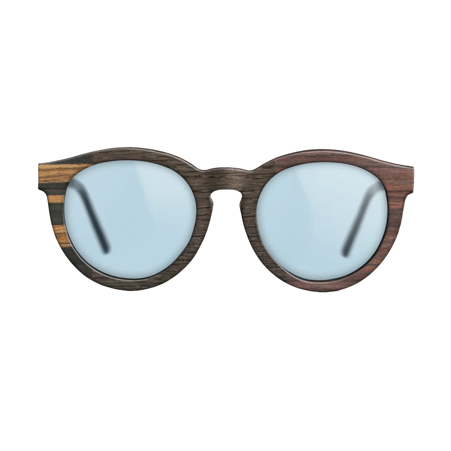 Fumed Oak,Italian Ebony,Rosewood Reconstituted,Poplar Dyed: Red: Patch - The Rebel - Round - 1866 - SIRIS wood optic