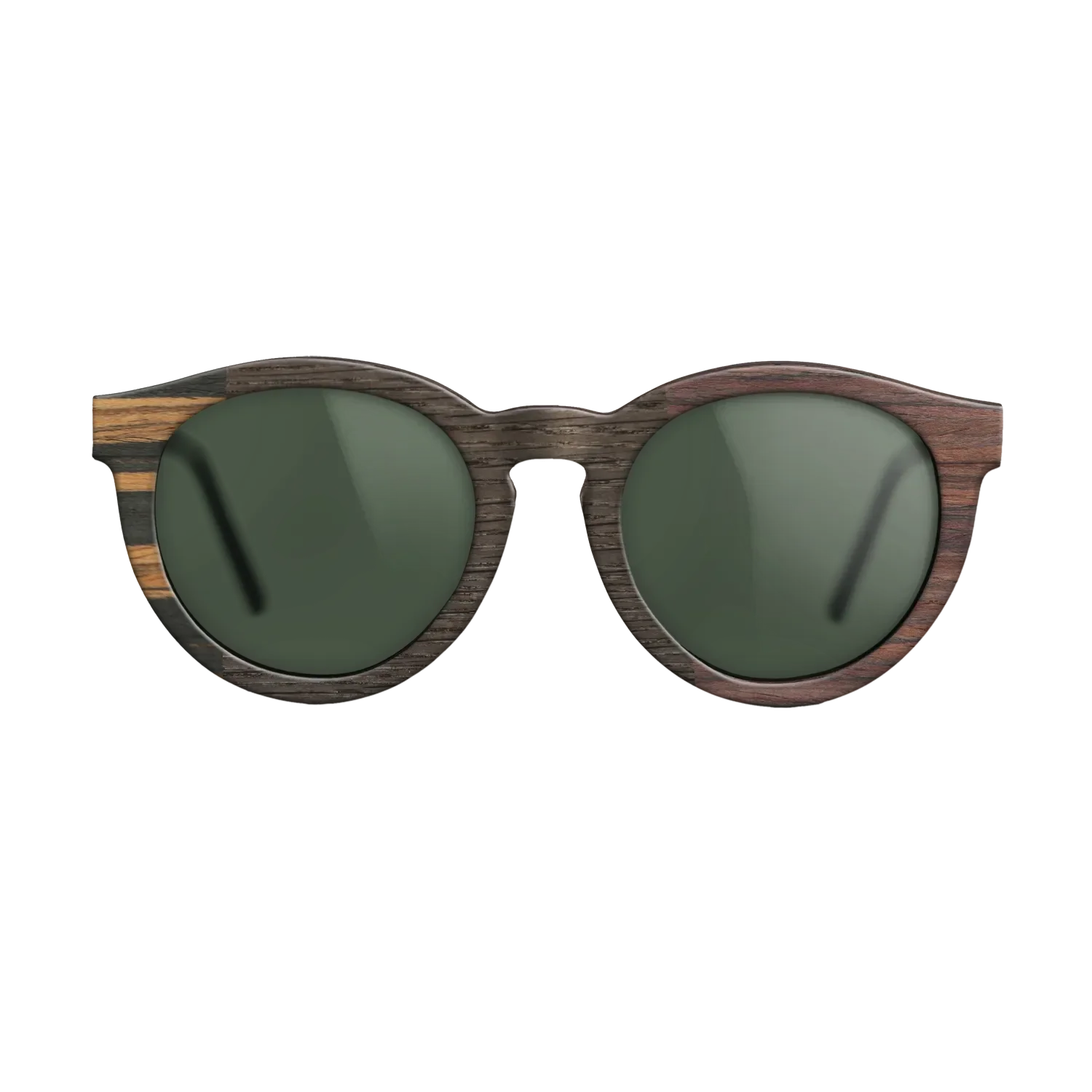 Fumed Oak,Italian Ebony,Rosewood Reconstituted,Poplar Dyed: Red: Patch - The Rebel - Round - 1866 - SIRIS wood optic