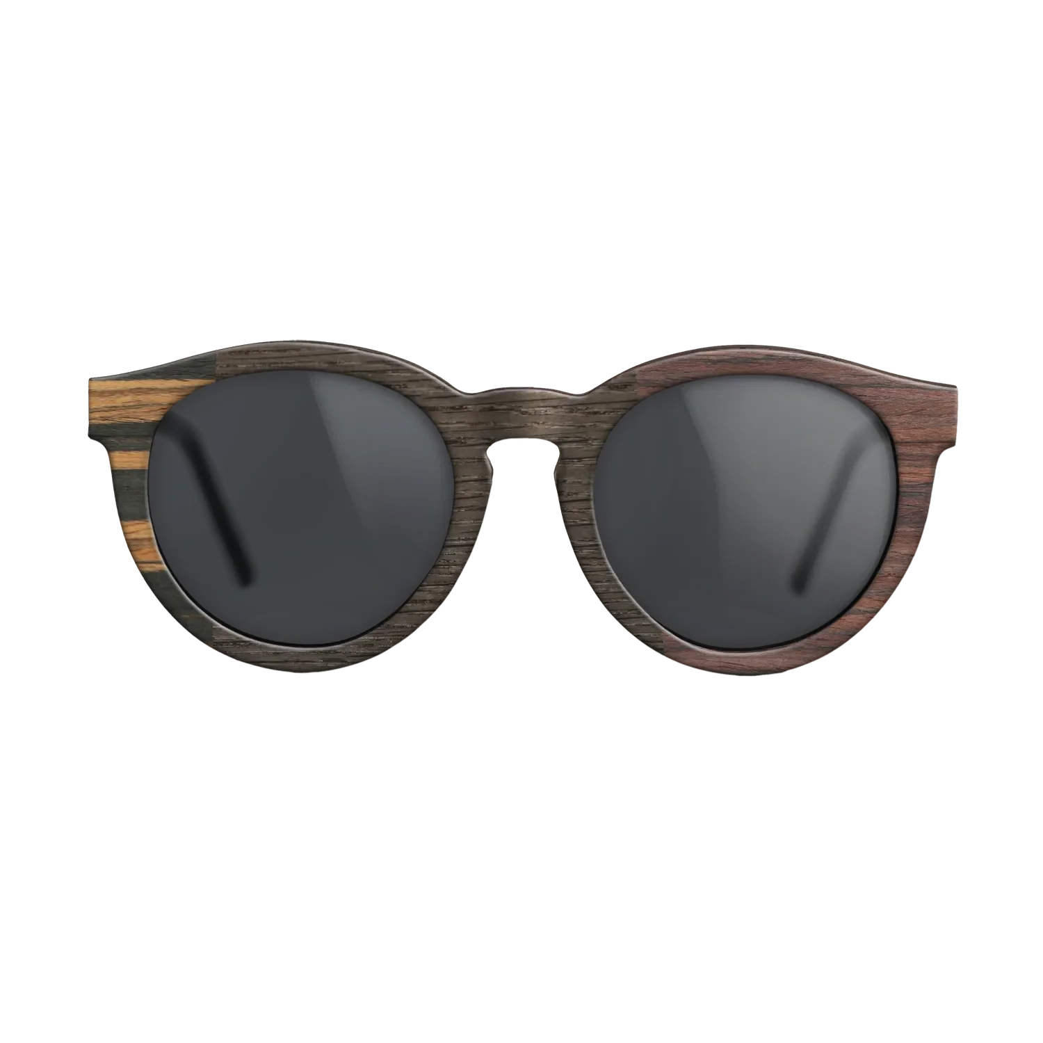 Fumed Oak,Italian Ebony,Rosewood Reconstituted,Poplar Dyed: Red: Patch - The Rebel - Round - 1866 - SIRIS wood optic