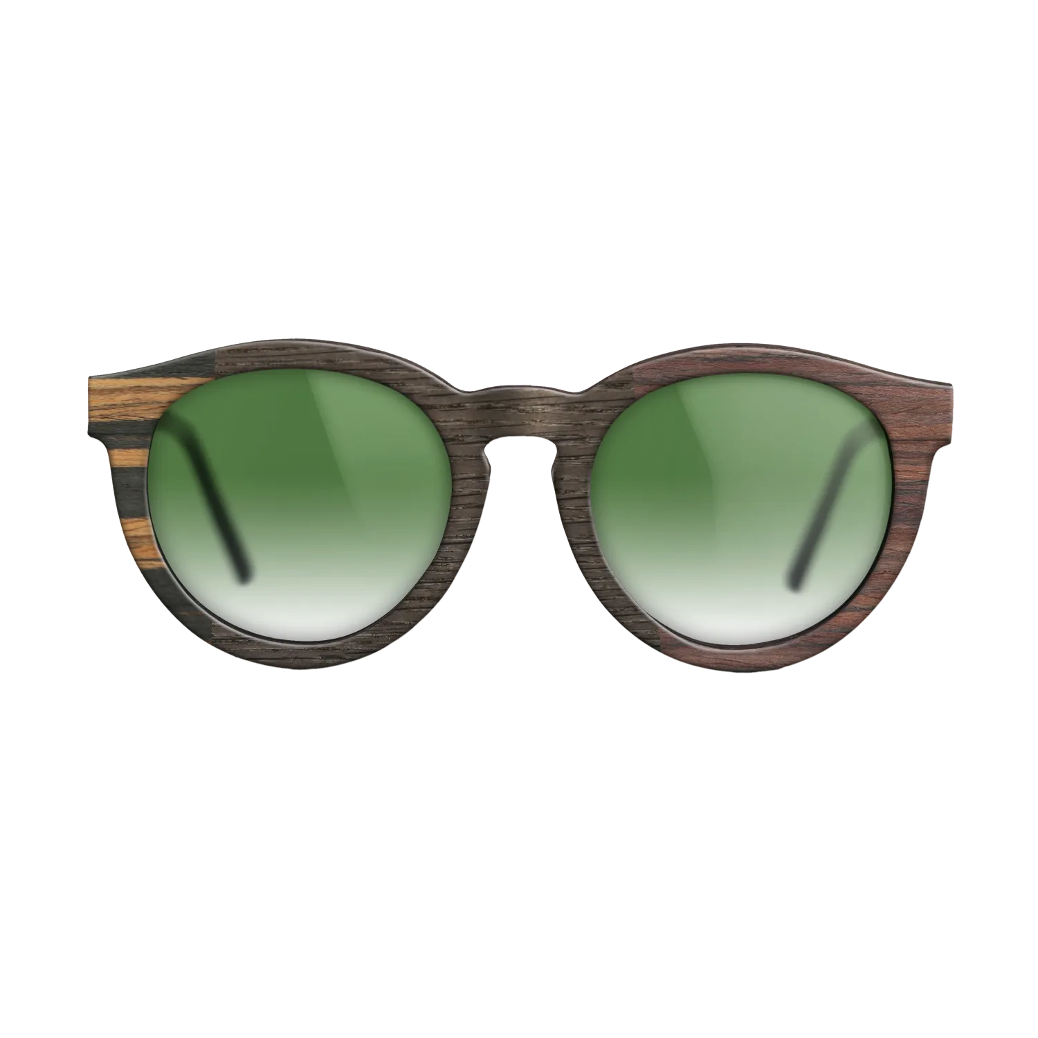 Fumed Oak,Italian Ebony,Rosewood Reconstituted,Poplar Dyed: Red: Patch - The Rebel - Round - 1866 - SIRIS wood optic