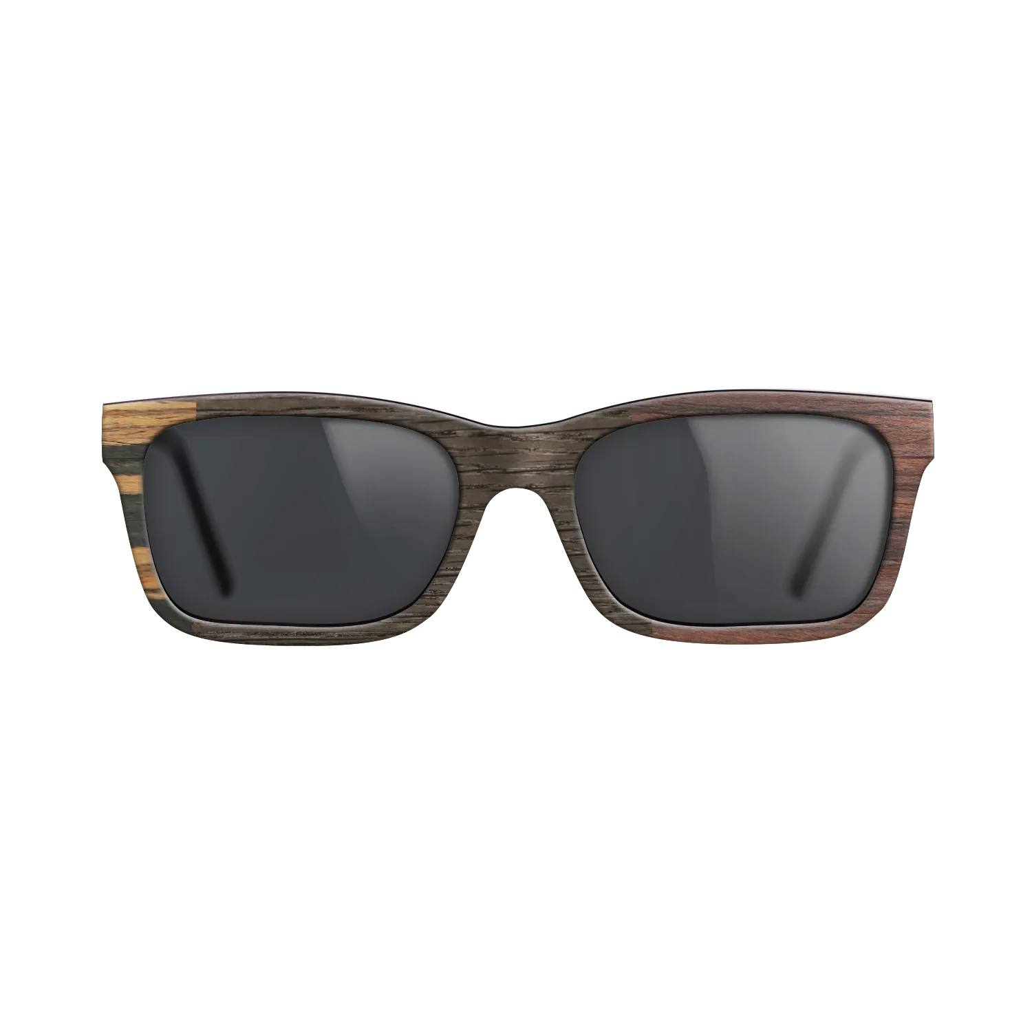 Fumed Oak,Italian Ebony,Rosewood Reconstituted,Poplar Dyed: Red: Patch - The Sage - Rectangle - 1866 - SIRIS wood optic