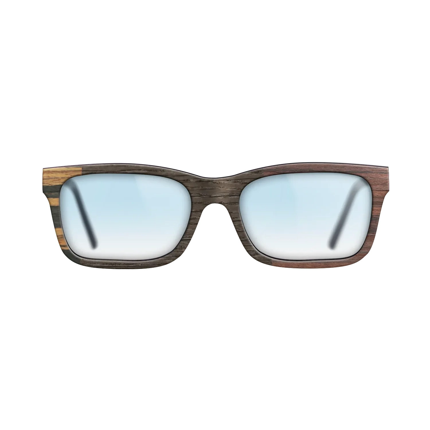 Fumed Oak,Italian Ebony,Rosewood Reconstituted,Poplar Dyed: Red: Patch - The Sage - Rectangle - 1866 - SIRIS wood optic