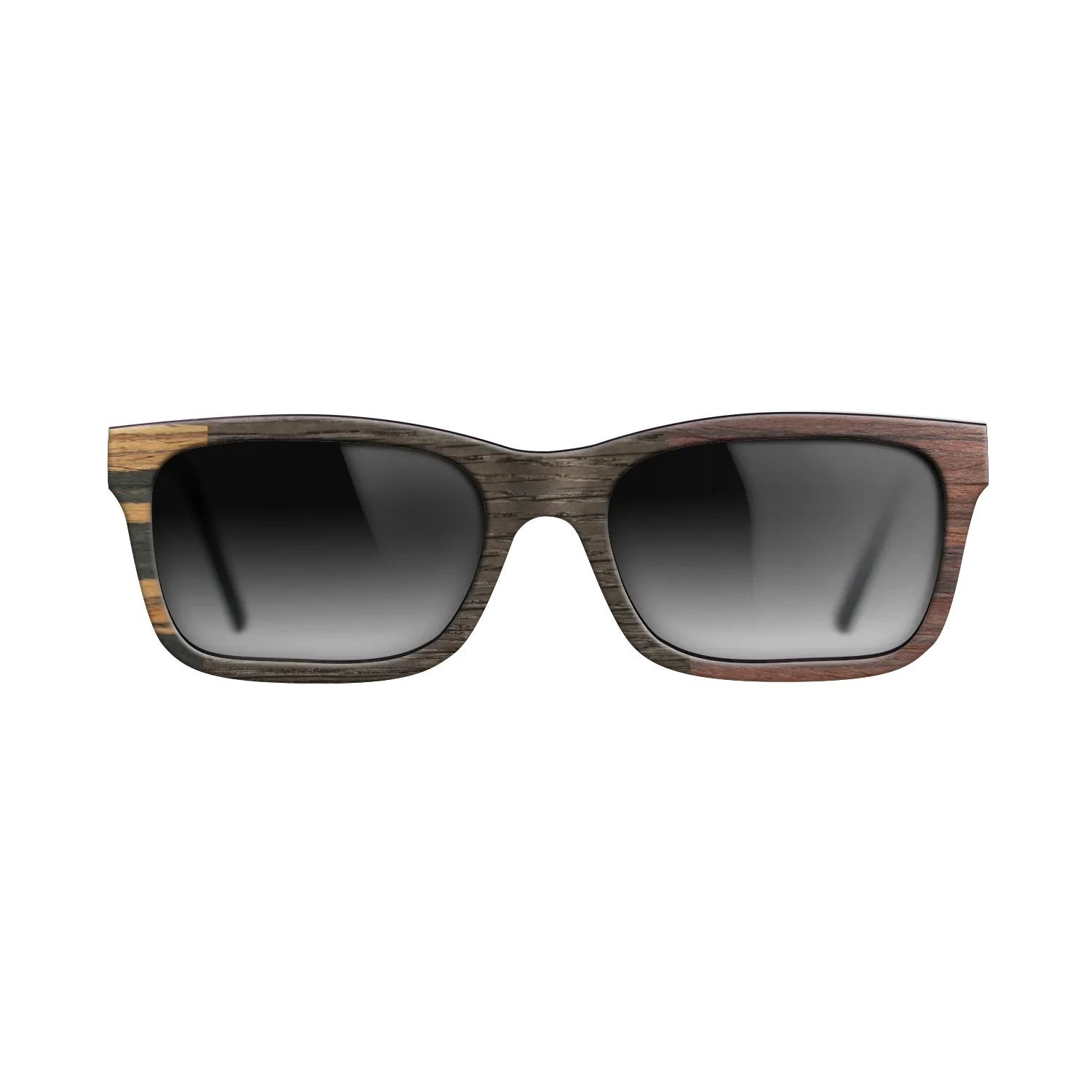 Fumed Oak,Italian Ebony,Rosewood Reconstituted,Poplar Dyed: Red: Patch - The Sage - Rectangle - 1866 - SIRIS wood optic