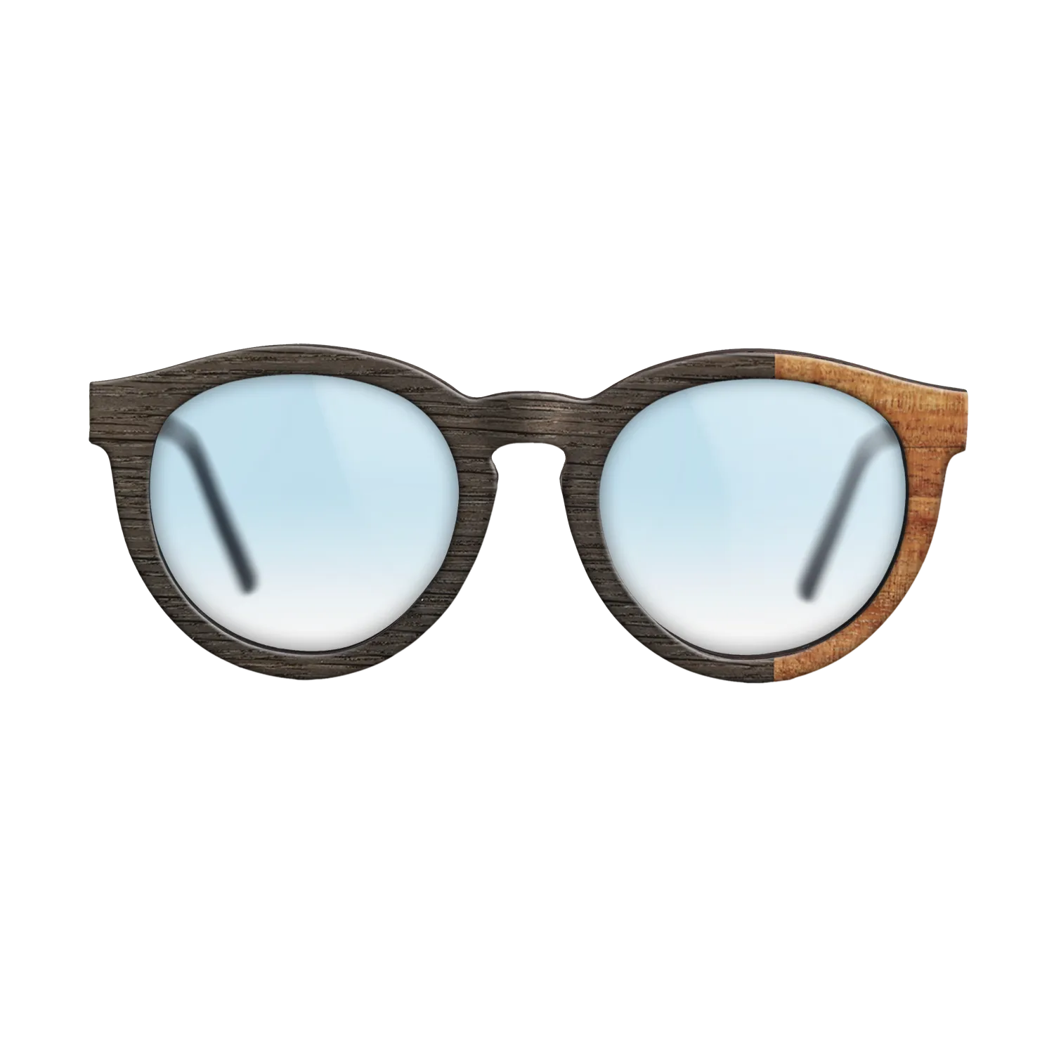 Fumed Oak, Koa: DiCut- The Rebel - Round - SIRIS wood optic